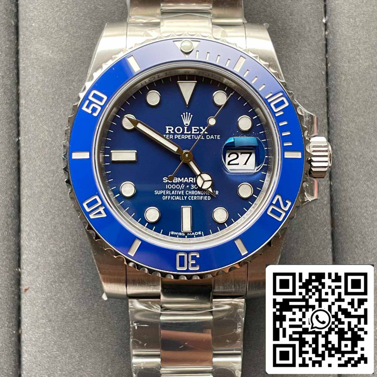 Rolex Submariner 116619LB-97209 Mouvement 3135 VS Cadran bleu d'usine