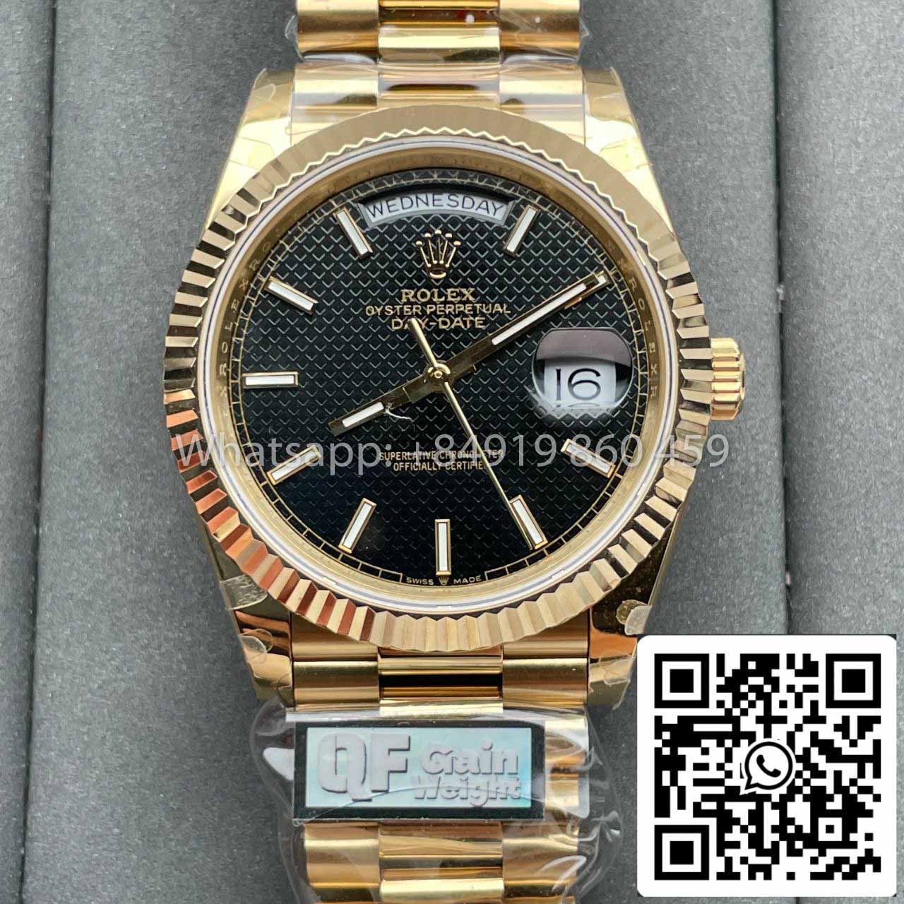 Rolex Day Date 40 Gold 228238-0007 1:1 Meilleure édition QF Factory CounterWeight Version