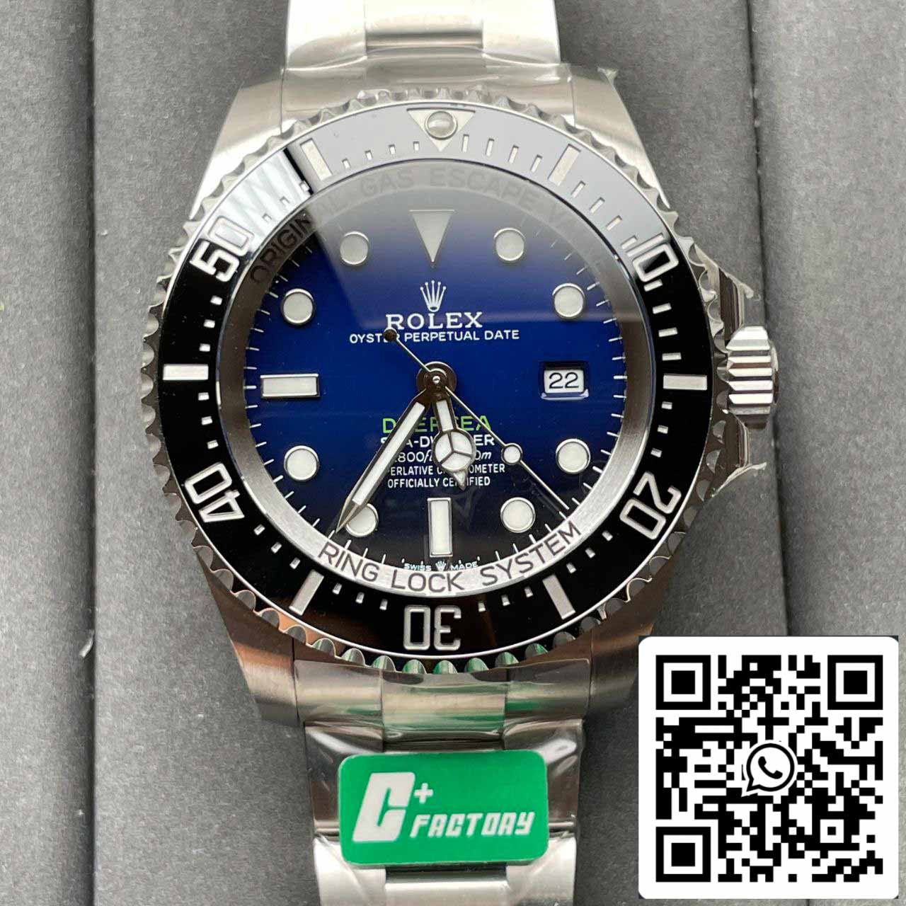 Rolex Sea-Dweller Deepsea M126660-0002 1:1 Meilleure édition C+ Cadran bleu d'usine