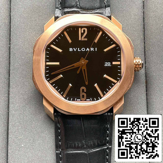 Bvlgari Octo 101963 BGOP41BGLD 1:1 Meilleure édition BV Factory Cadran noir