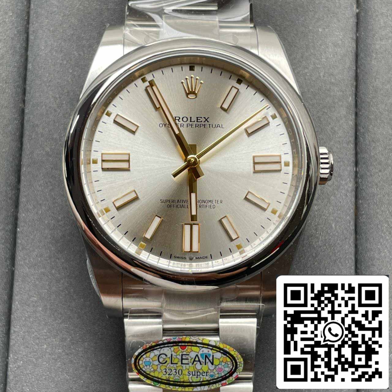 Rolex Oyster Perpetual M124300-0001 41MM 1:1 Meilleure édition Clean Factory Cadran argenté