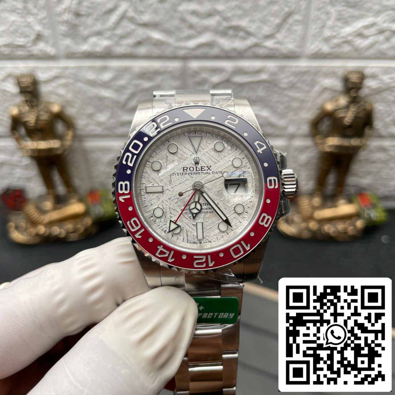 Rolex GMT Master II M126719blro-0002 1:1 Meilleure édition C+ Cadran météorite d'usine