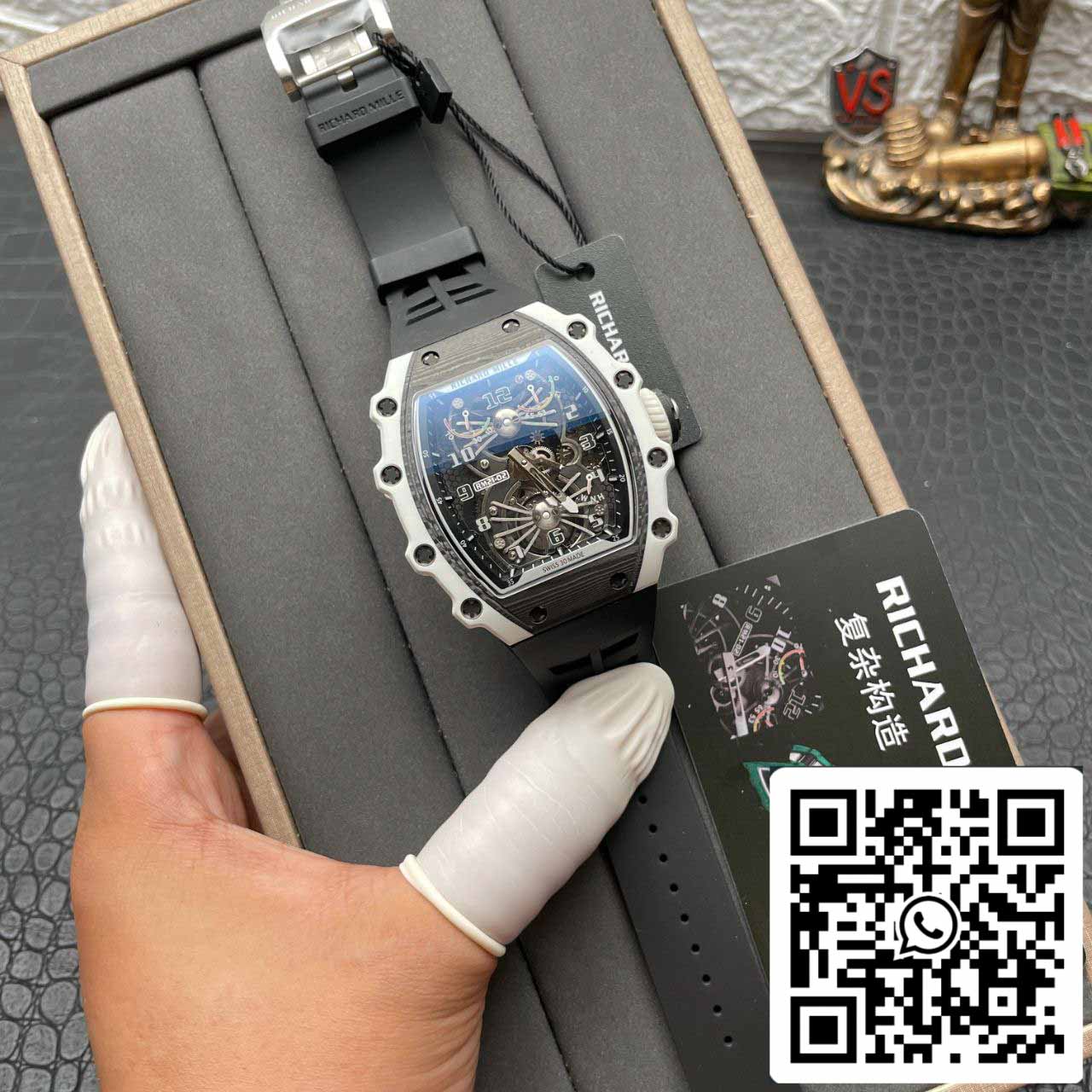 Richard Mille RM21-02 1:1 Best Edition RM Factory Tourbillon Carbon case