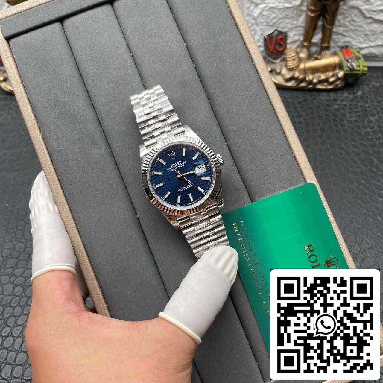 Rolex Datejust M126234-0017 36MM 1:1 Meilleure édition VS Cadran bleu d'usine