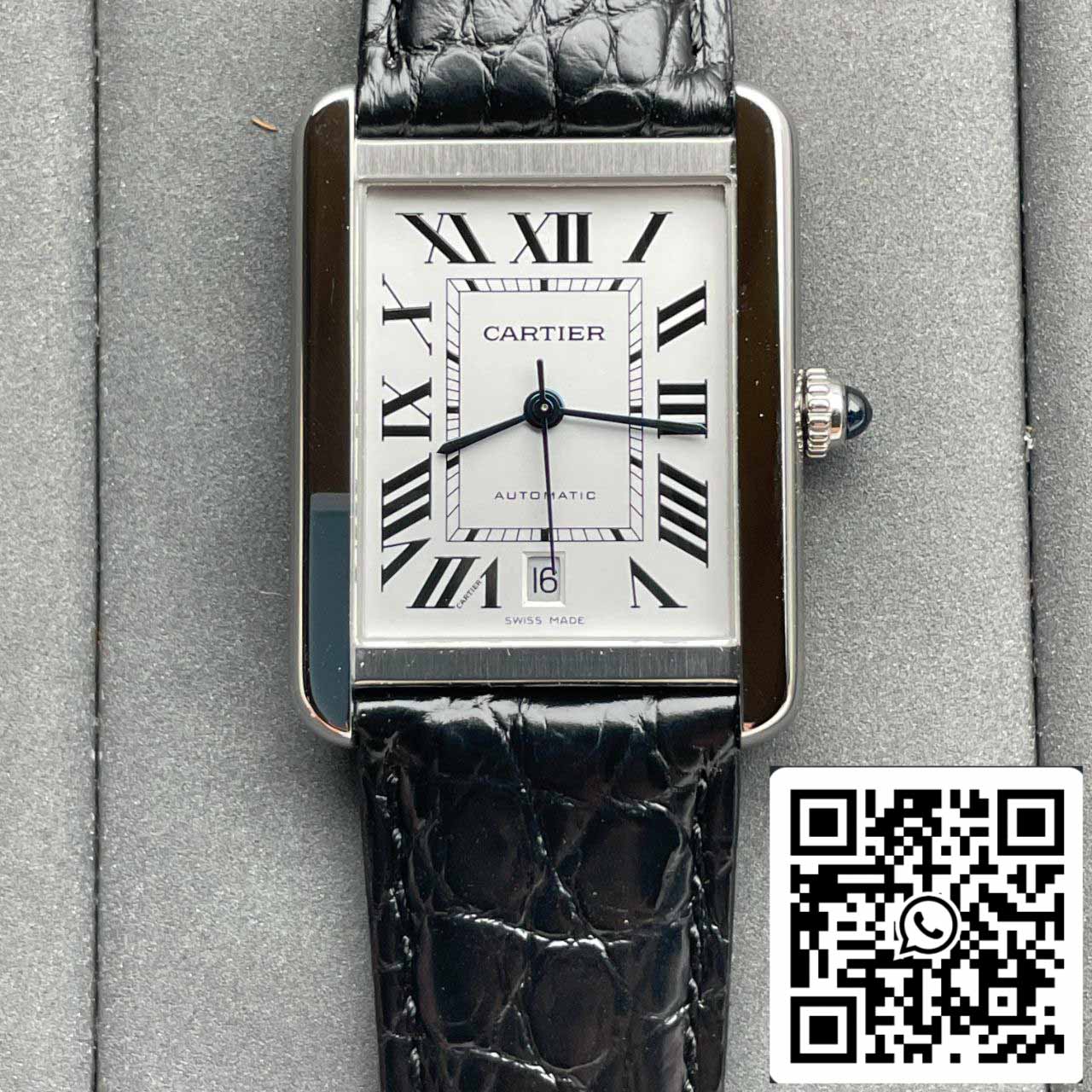 Cartier Tank W5200027 1:1 Best Edition AF Factory Silvery White Dial