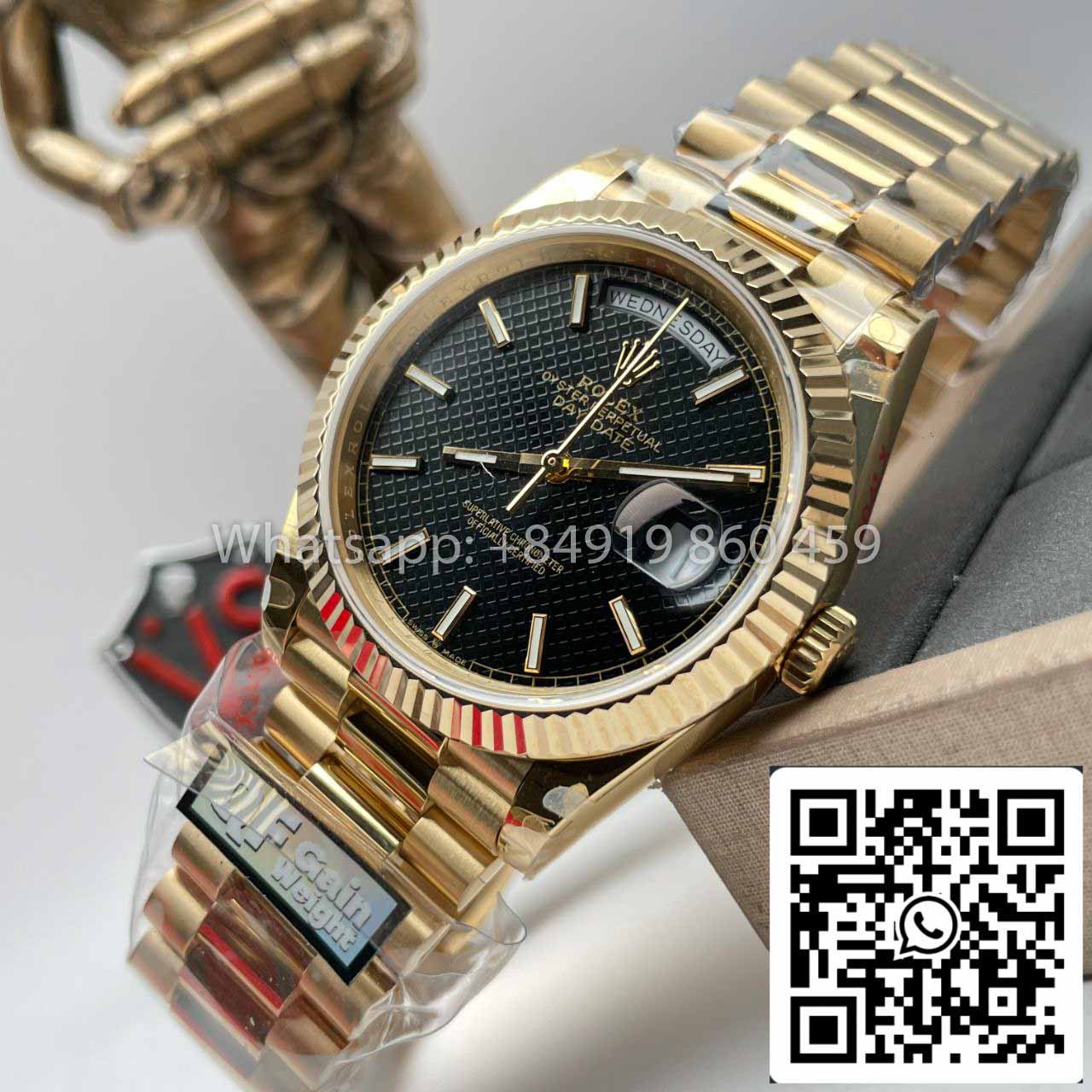 Rolex Day Date 40 Gold 228238-0007 1:1 Meilleure édition QF Factory CounterWeight Version