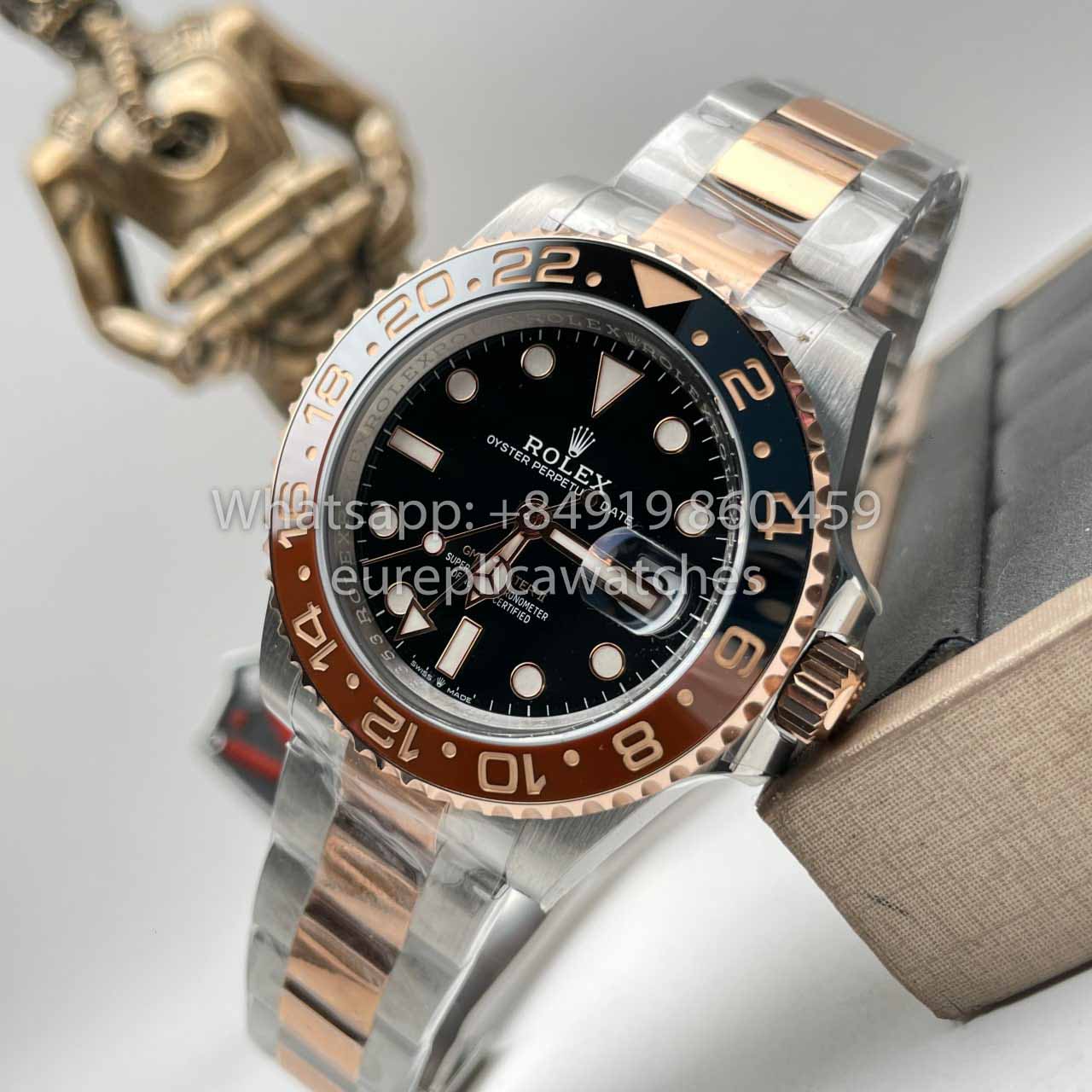 Rolex GMT Master II M126711chnr-0002 1:1 Meilleure édition C+ Factory Or Rose