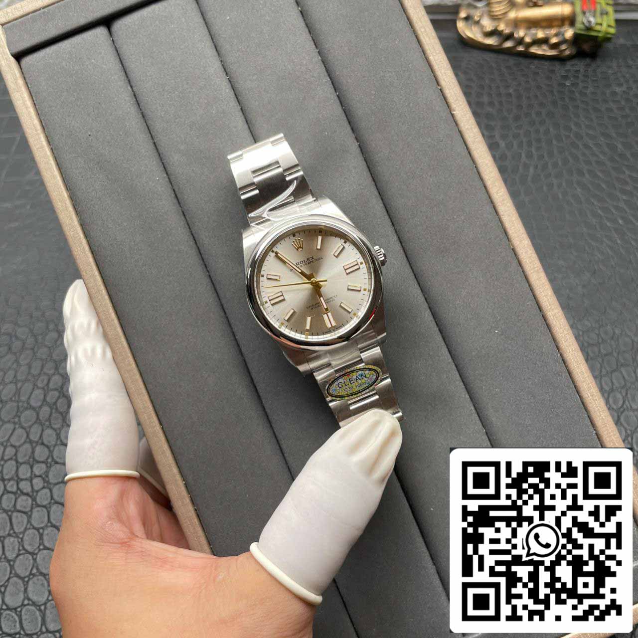 Rolex Oyster Perpetual M124300-0001 41MM 1:1 Meilleure édition Clean Factory Cadran argenté