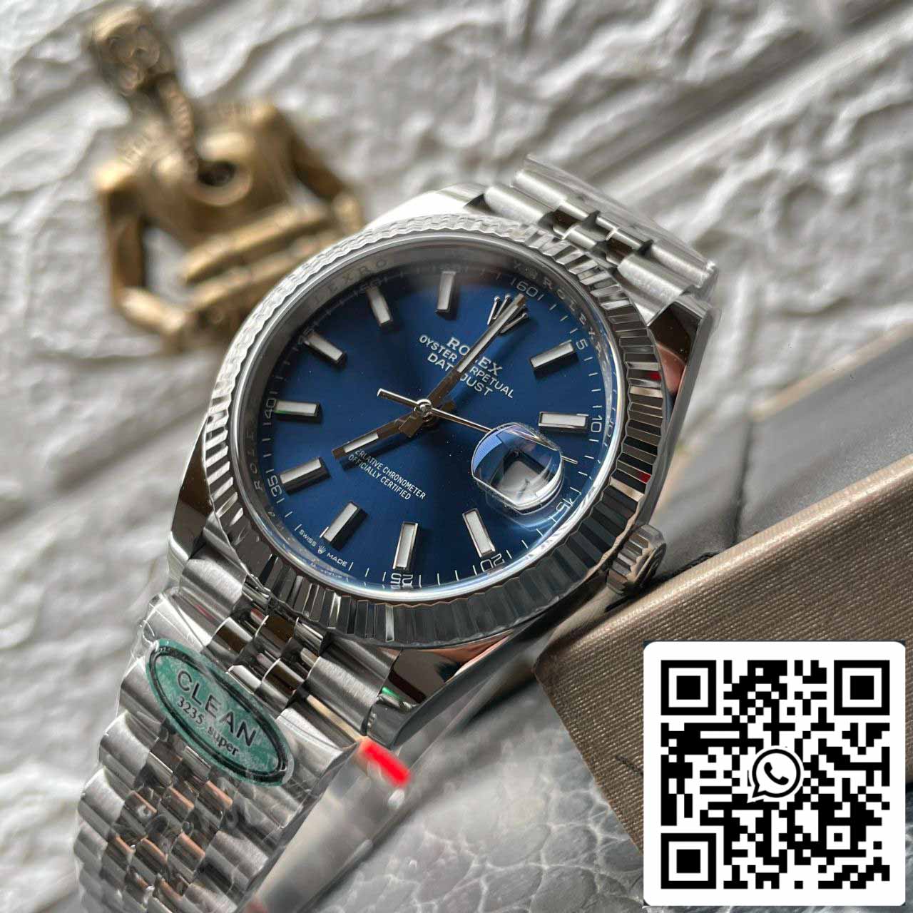 Rolex Datejust M126334-0002 1:1 Best Edition Clean Factory Blaues Zifferblatt