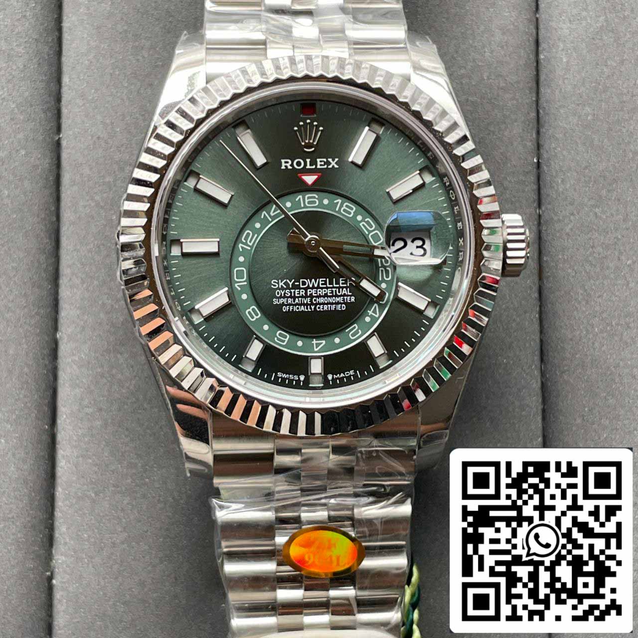 Rolex Sky Dweller M336934-0001 1:1 Meilleure édition ZF Factory Cadran vert Nouvelle version 2024