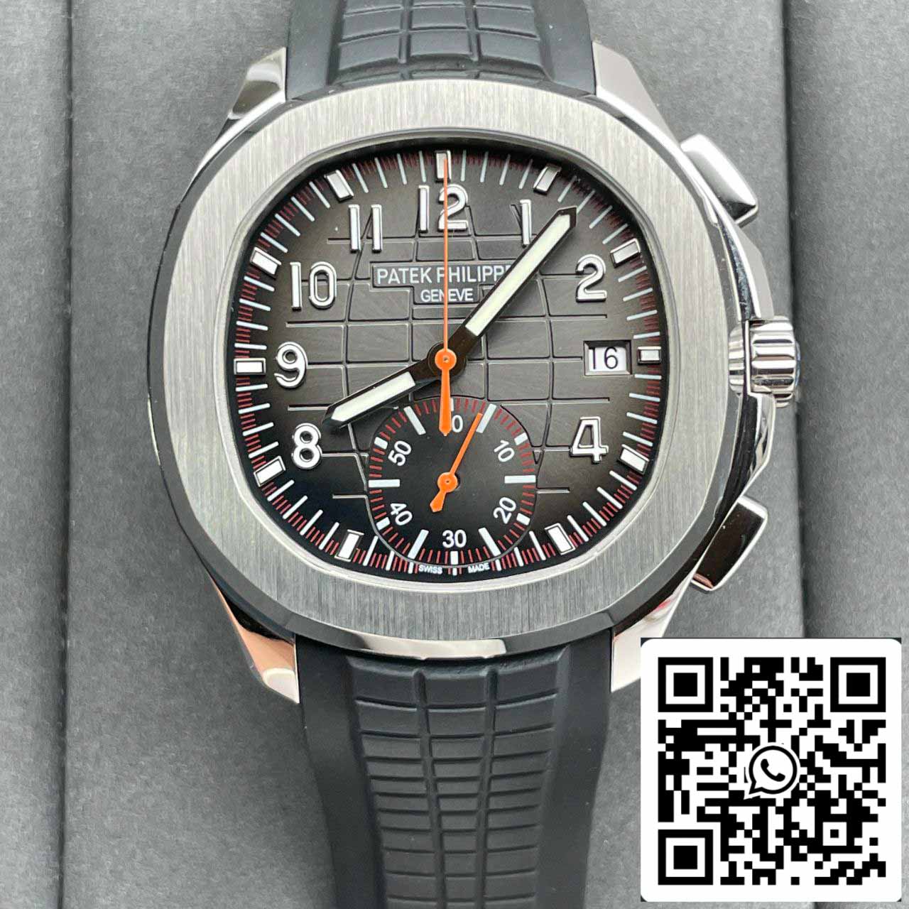 Patek Philippe Aquanaut 5968A-001 Black Rubber Strap 1:1 Best Edition OM Factory