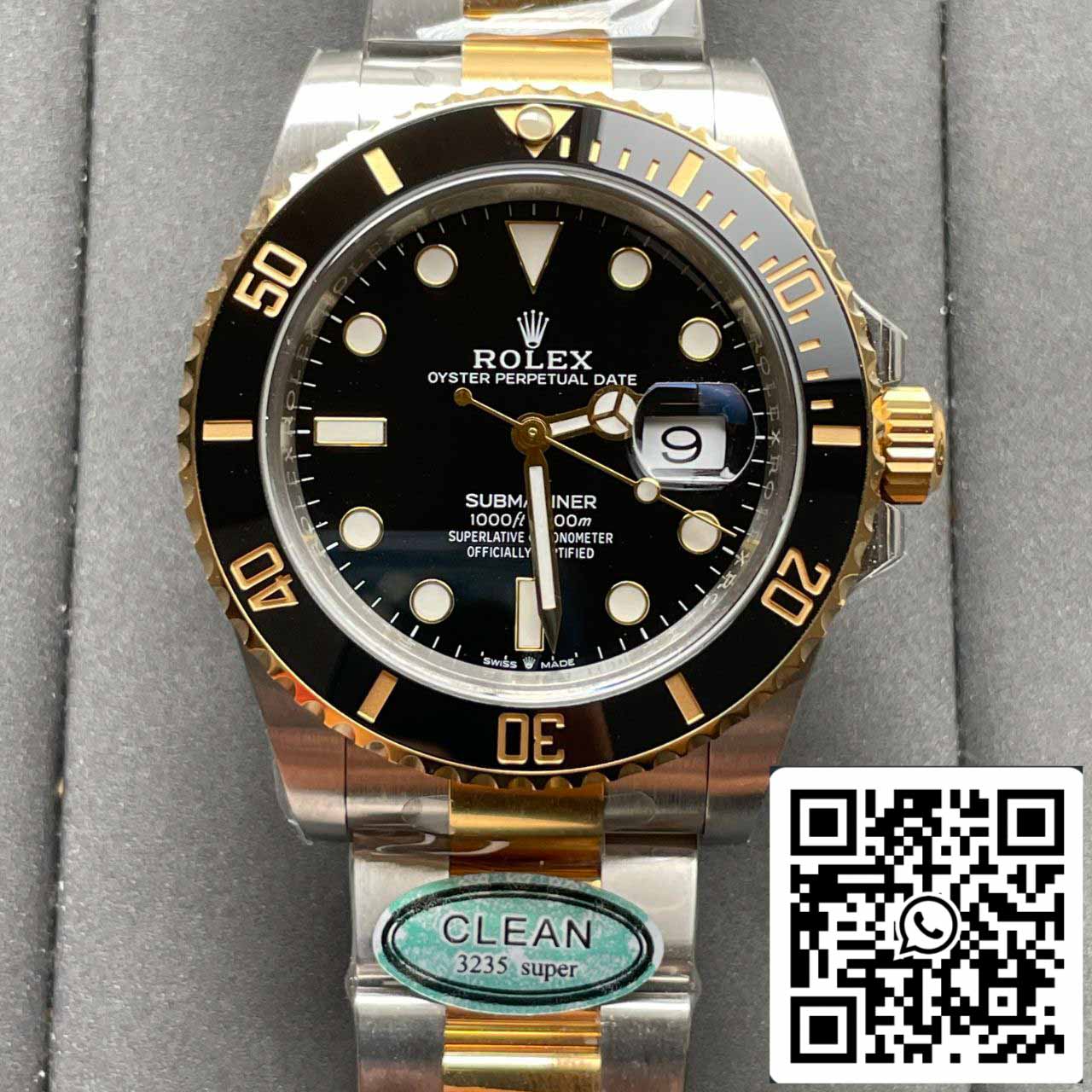 Rolex Submariner M126613LN-0002 41MM 1:1 Meilleure édition Clean Factory Cadran noir