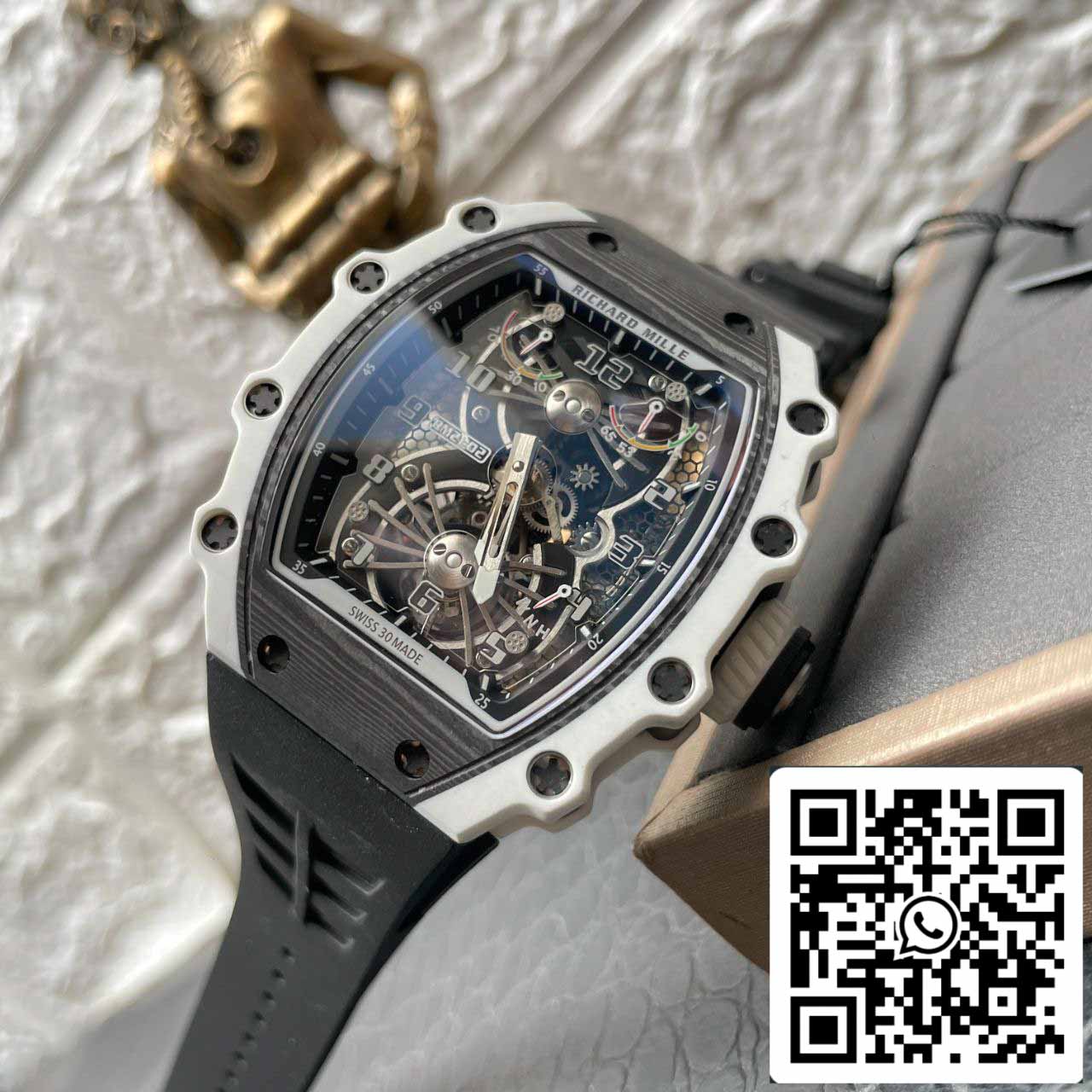 Richard Mille RM21-02 1:1 Best Edition RM Factory Tourbillon Carbon case