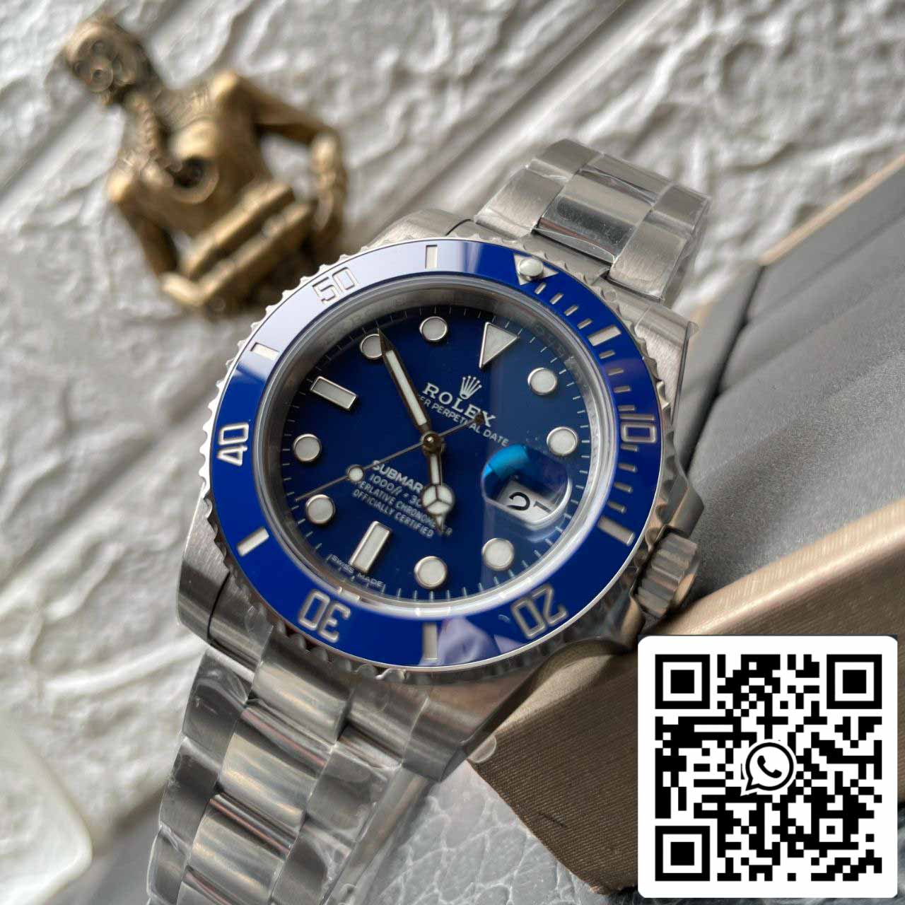 Rolex Submariner 116619LB-97209 Mouvement 3135 VS Cadran bleu d'usine