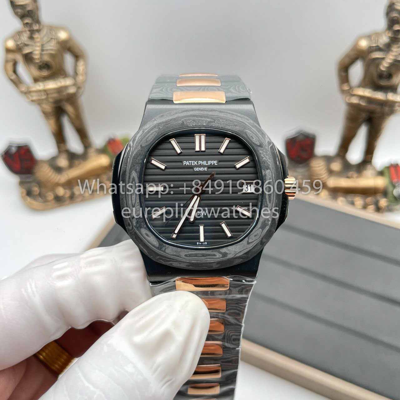 Patek Philippe Nautilus 5711 DiW 1:1 Best Clone Edition Carbon Fiber Case