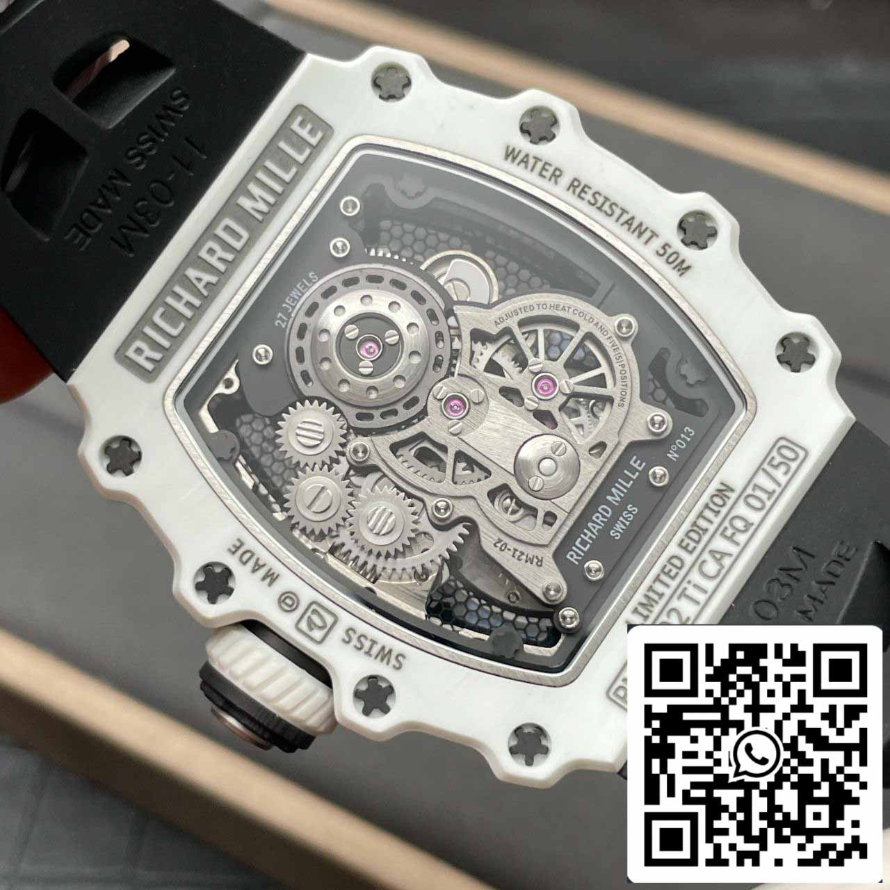 Richard Mille RM21-02 1:1 Best Edition RM Factory Tourbillon Carbon case