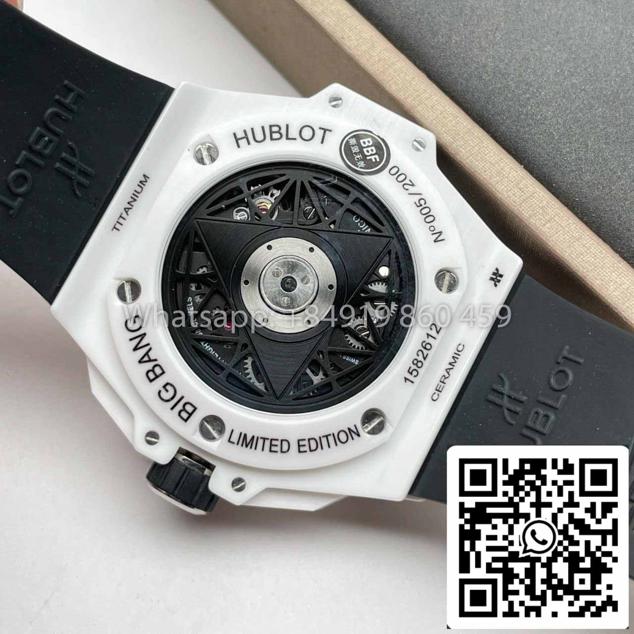 Hublot Big Bang Sang Bleu II 418.HX.2001.RX.MXM21 1:1 Best Edition BBF Factory White Ceramics