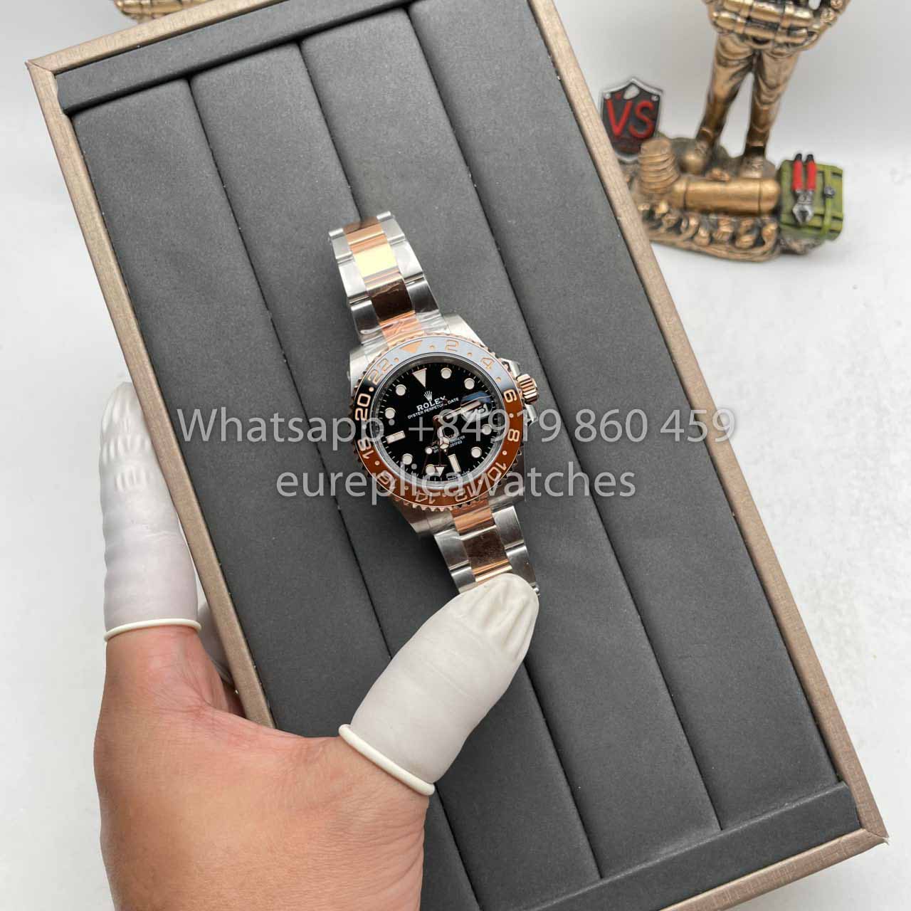 Rolex GMT Master II M126711chnr-0002 1:1 Meilleure édition C+ Factory Or Rose