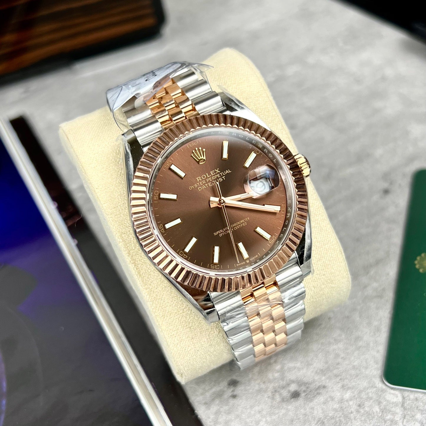 Rolex Datejust 41 Automatic Rose Gold & Steel Watch 126331