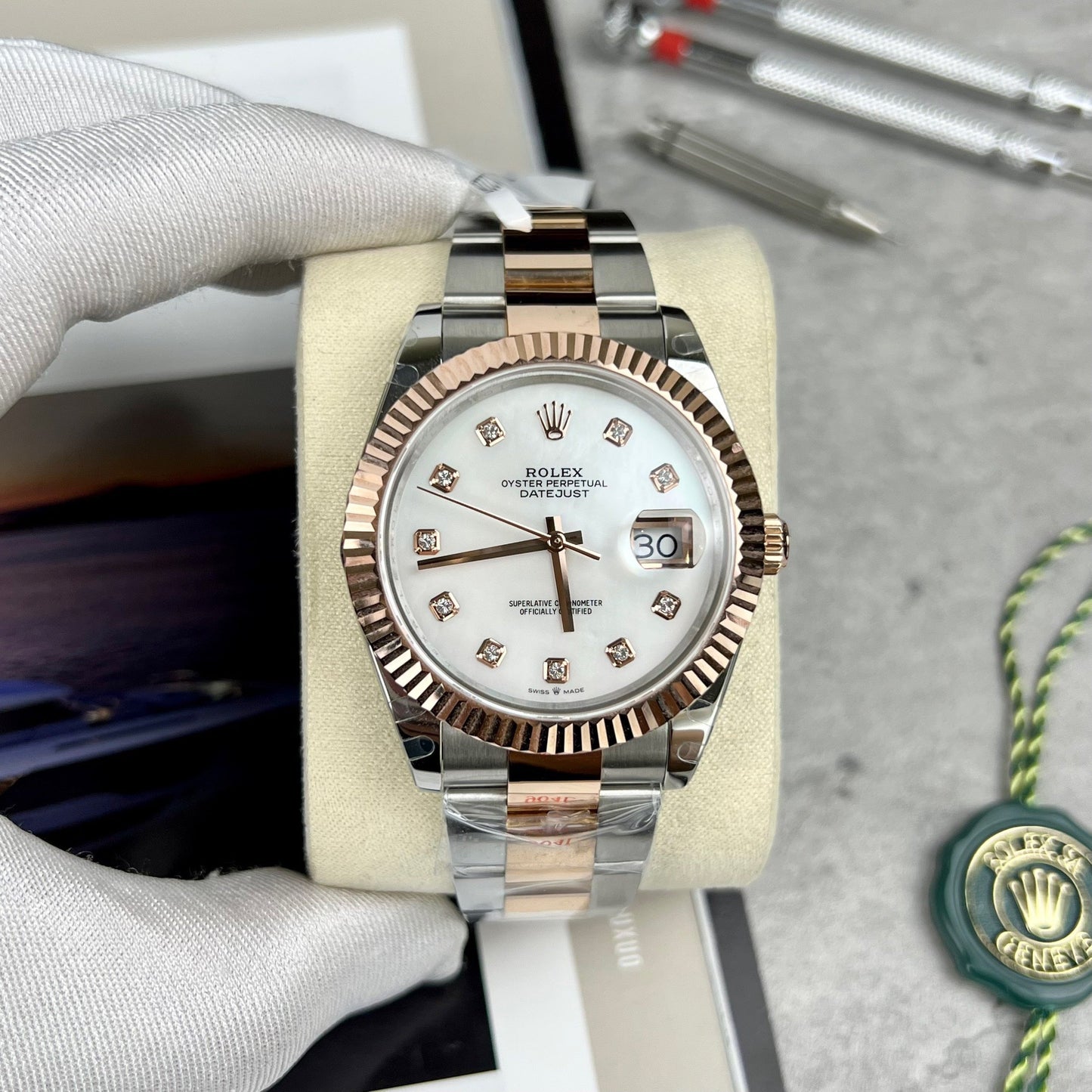 Rolex Datejust 41 126331 or rose plaqué or de GM Factory