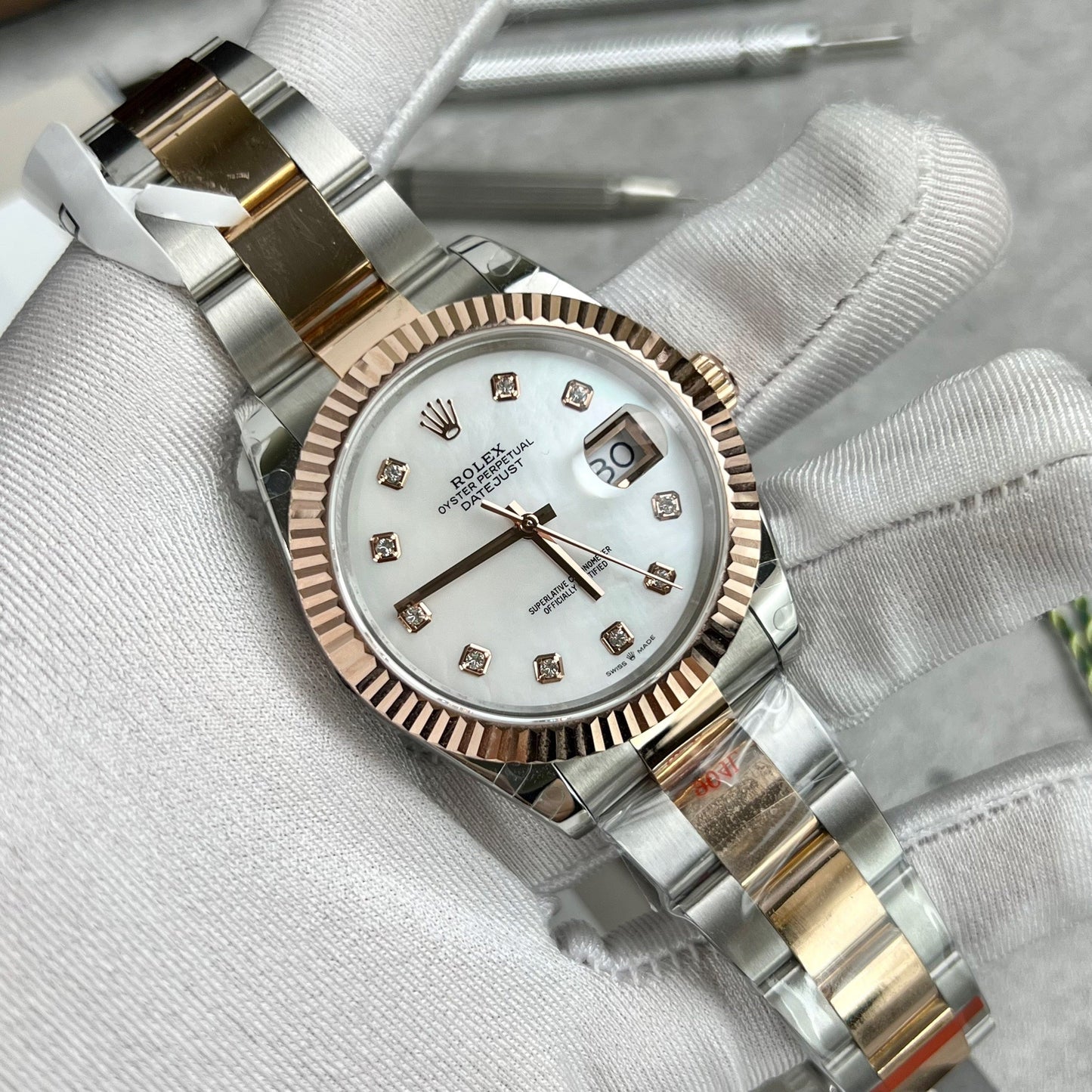 Rolex Datejust 41 126331 or rose plaqué or de GM Factory