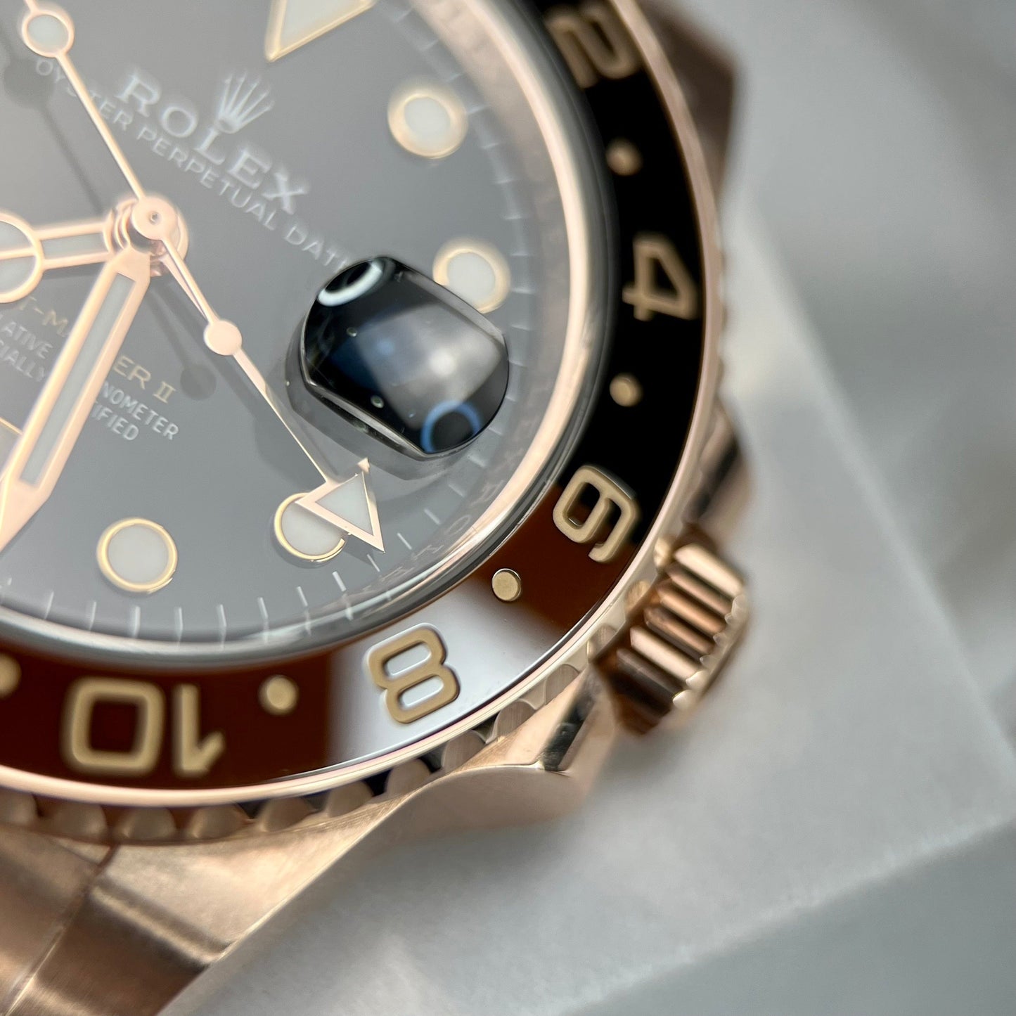 Rolex GMT-Master II Everose Gold Root Beer Brown 126715CHNR 40mm Rose Gold Wrapped from Clean Factory