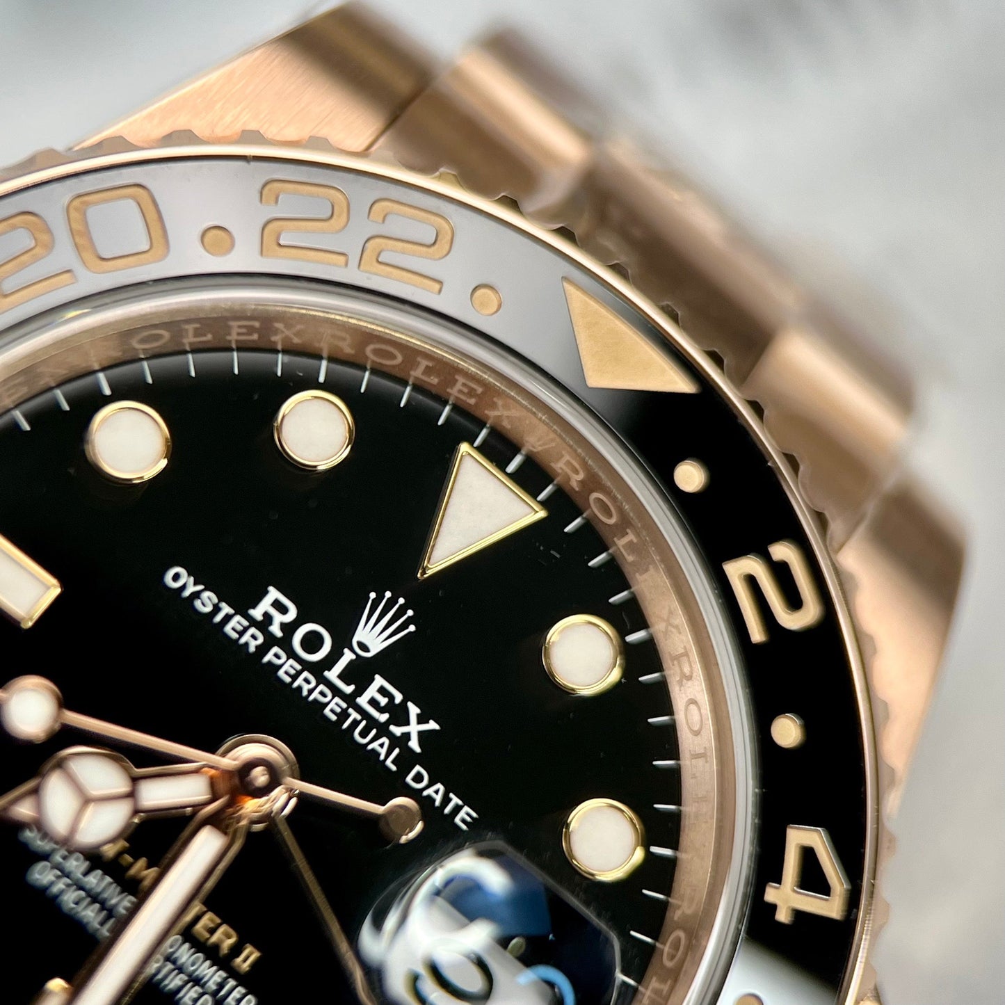 Rolex GMT-Master II Everose Gold Root Beer Brown 126715CHNR 40mm Rose Gold Wrapped from Clean Factory