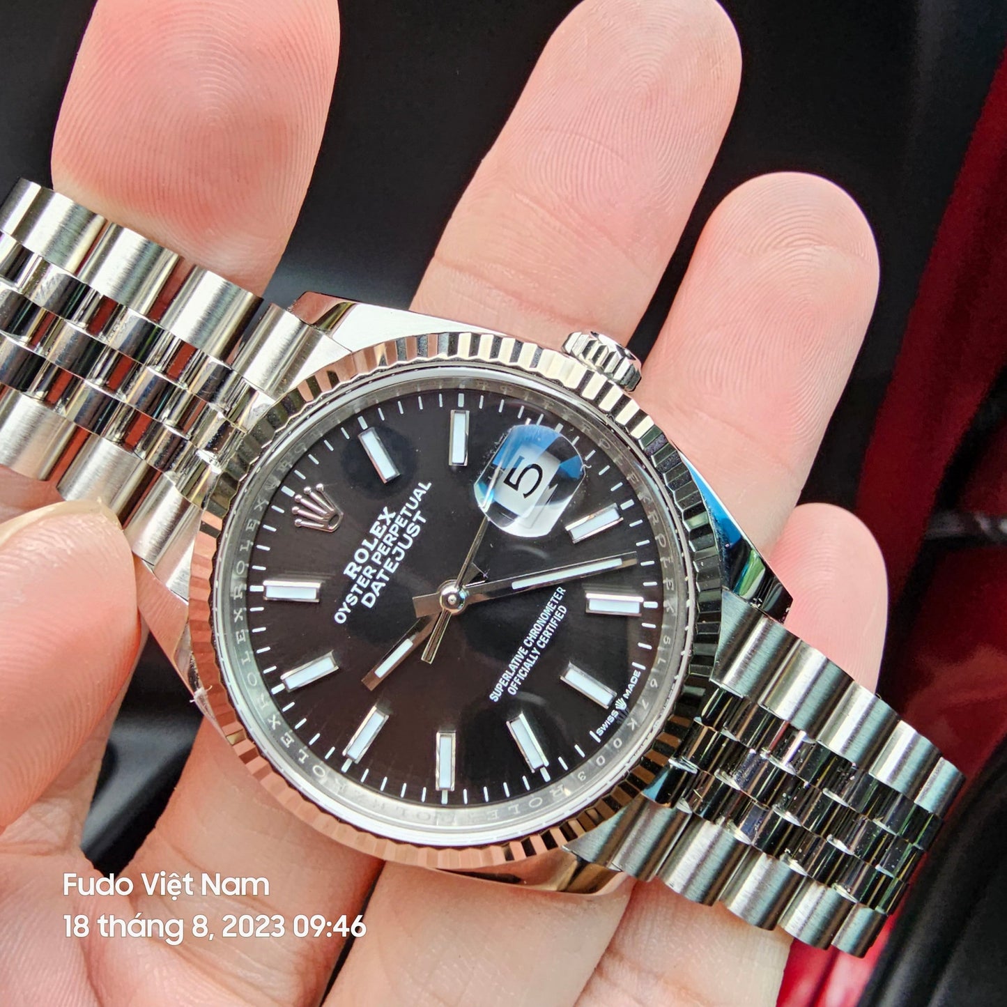 Rolex Datejust M126234-0015 36 mm mit aktuellen Fotos, sauberes schwarzes Fabrik-Zifferblatt