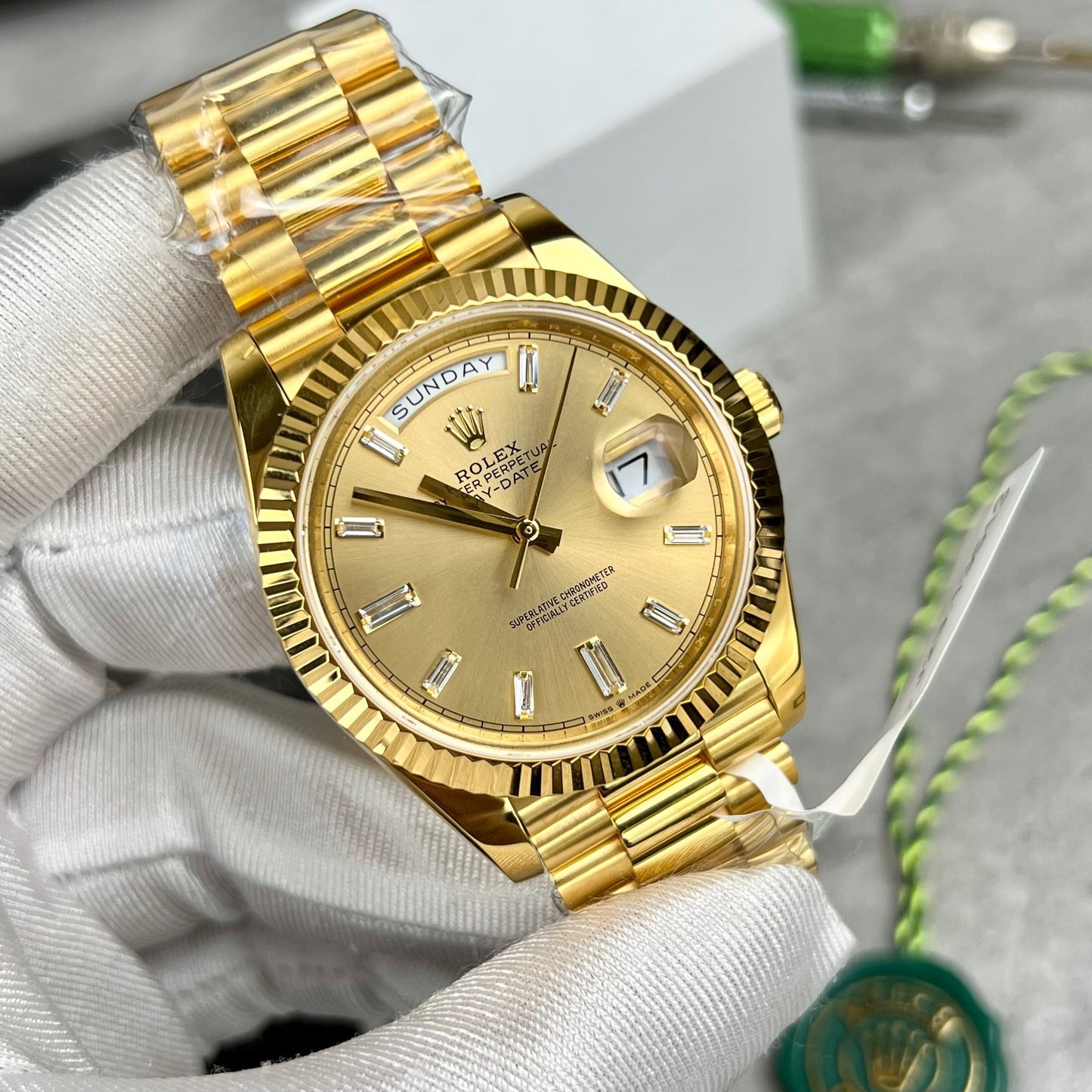 Rolex Day-Date 40 228348rbr-0002 Gold Filled 18k with 167 gram weight