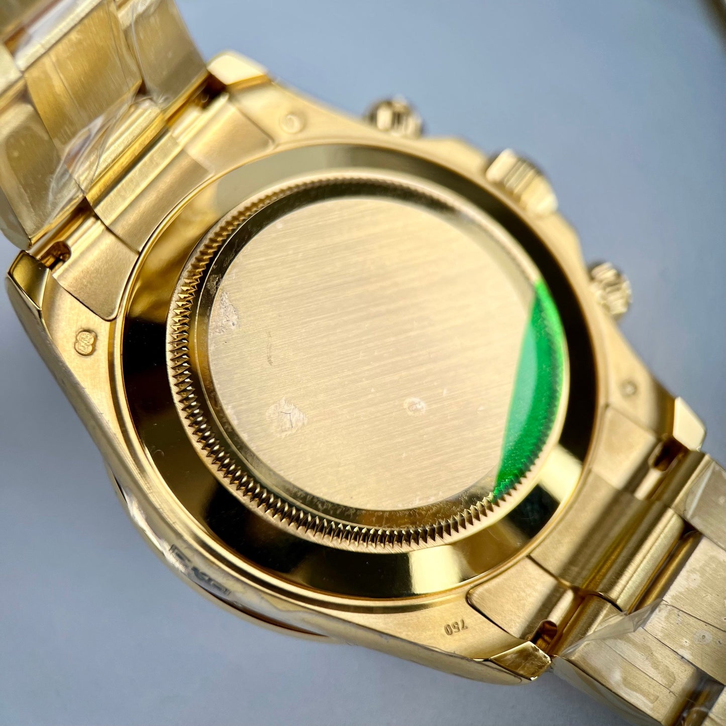 Rolex Cosmograph Daytona Rainbow 116598 RBOW-78608 [Custom gold, moissanite, ruby stone]