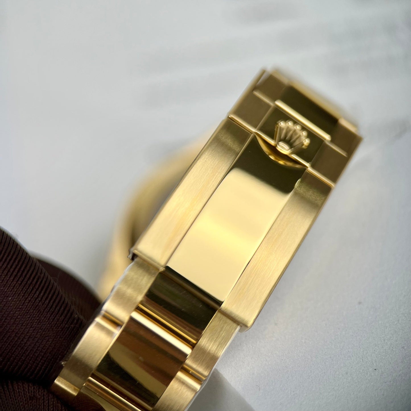 Rolex Yellow Gold Cosmograph Daytona 40 Watch Green Arabic Dial 116508 Coated 18k Yellow gold