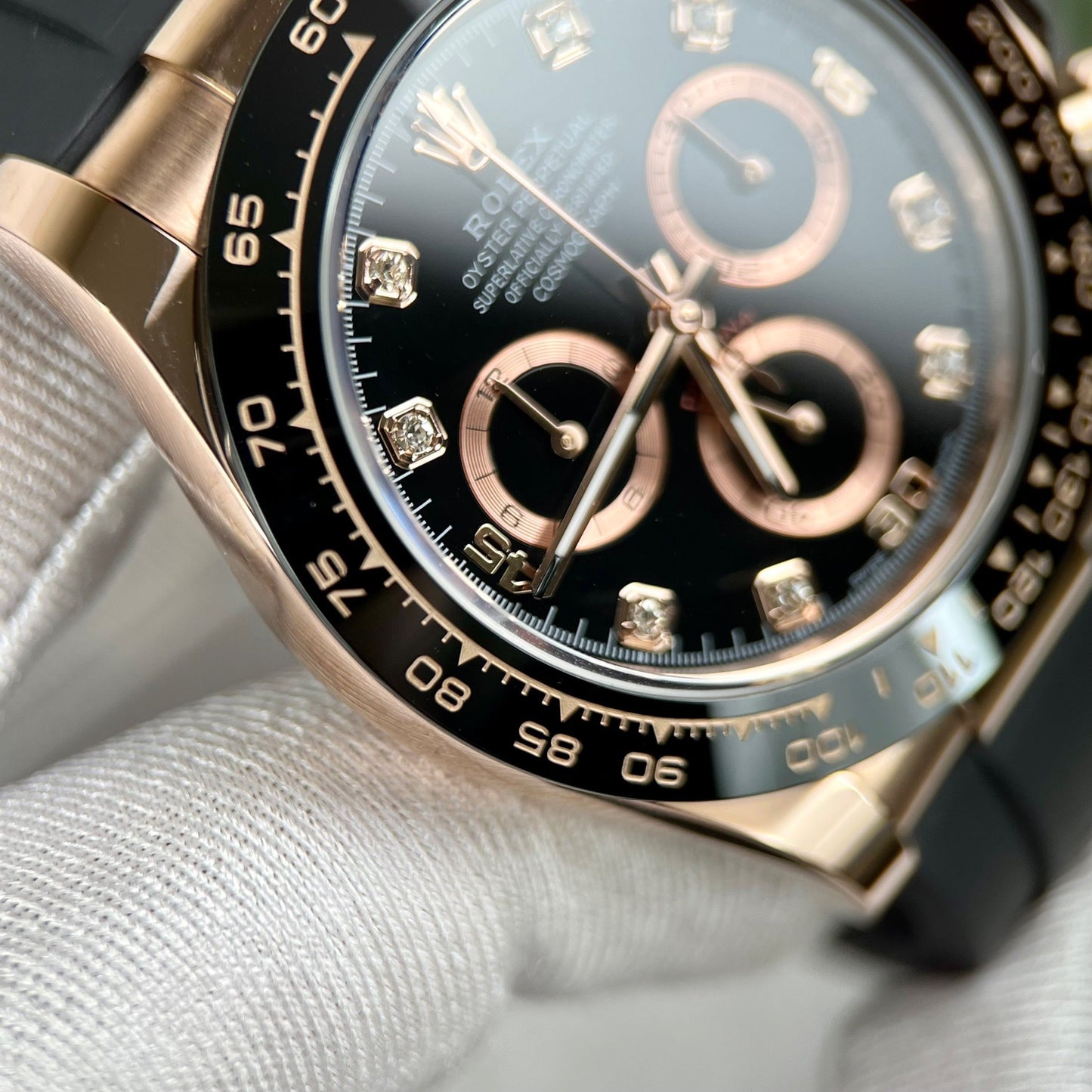 Rolex Cosmograph Daytona M116515ln-0057 custom 18k gold filled from BT Factory