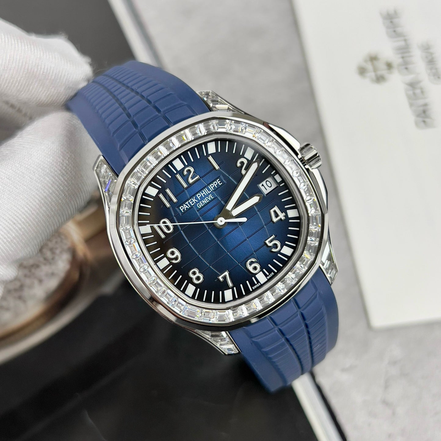 Patek Philippe Aquanaut 5168G-001 Best 1:1 Edition 3K Factory Custom Mossanite