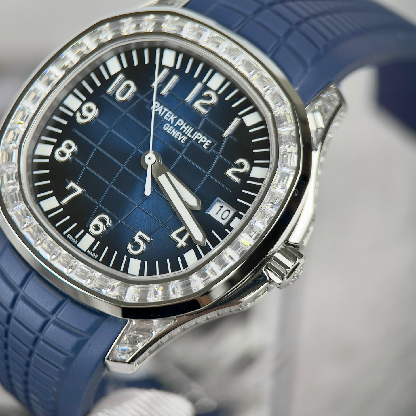 Patek Philippe Aquanaut 5168G-001 Best 1:1 Edition 3K Factory Custom Mossanite