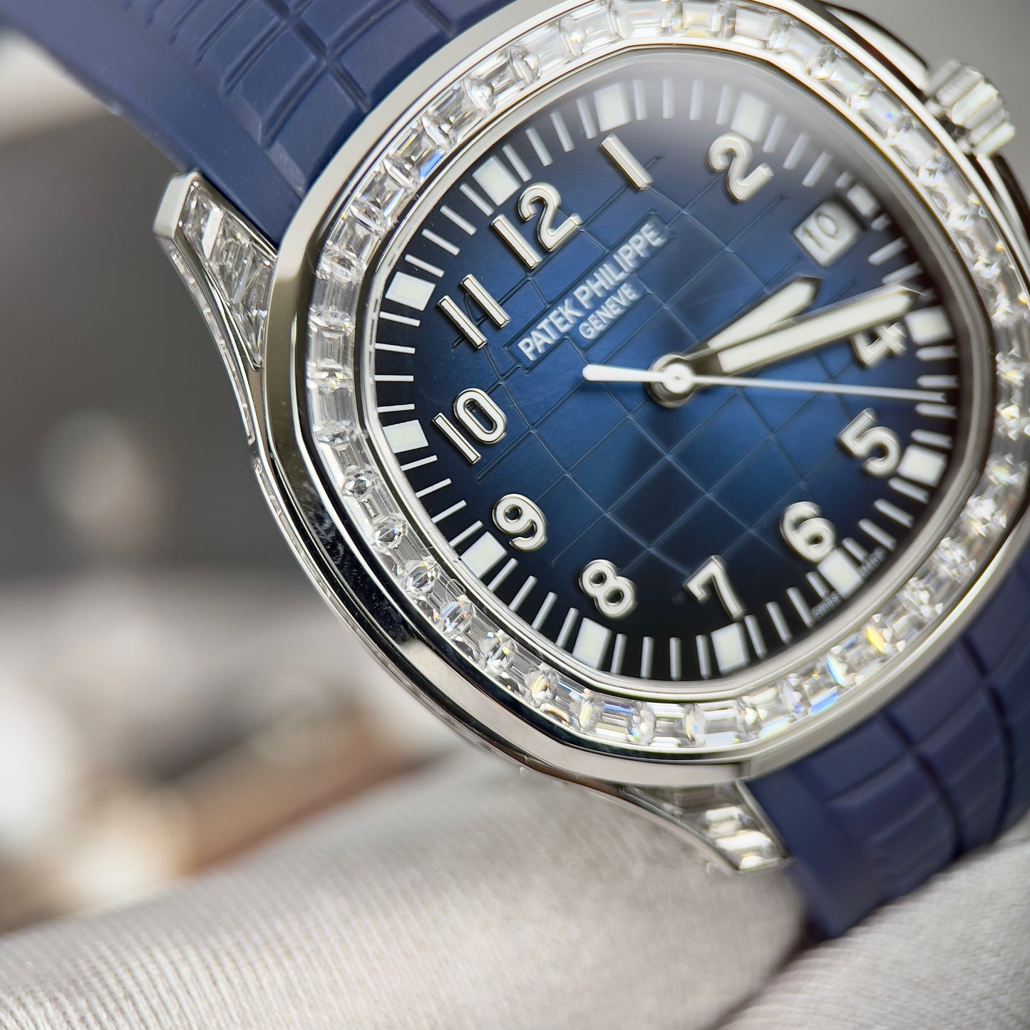 Patek Philippe Aquanaut 5168G-001 Best 1:1 Edition 3K Factory Custom Mossanite