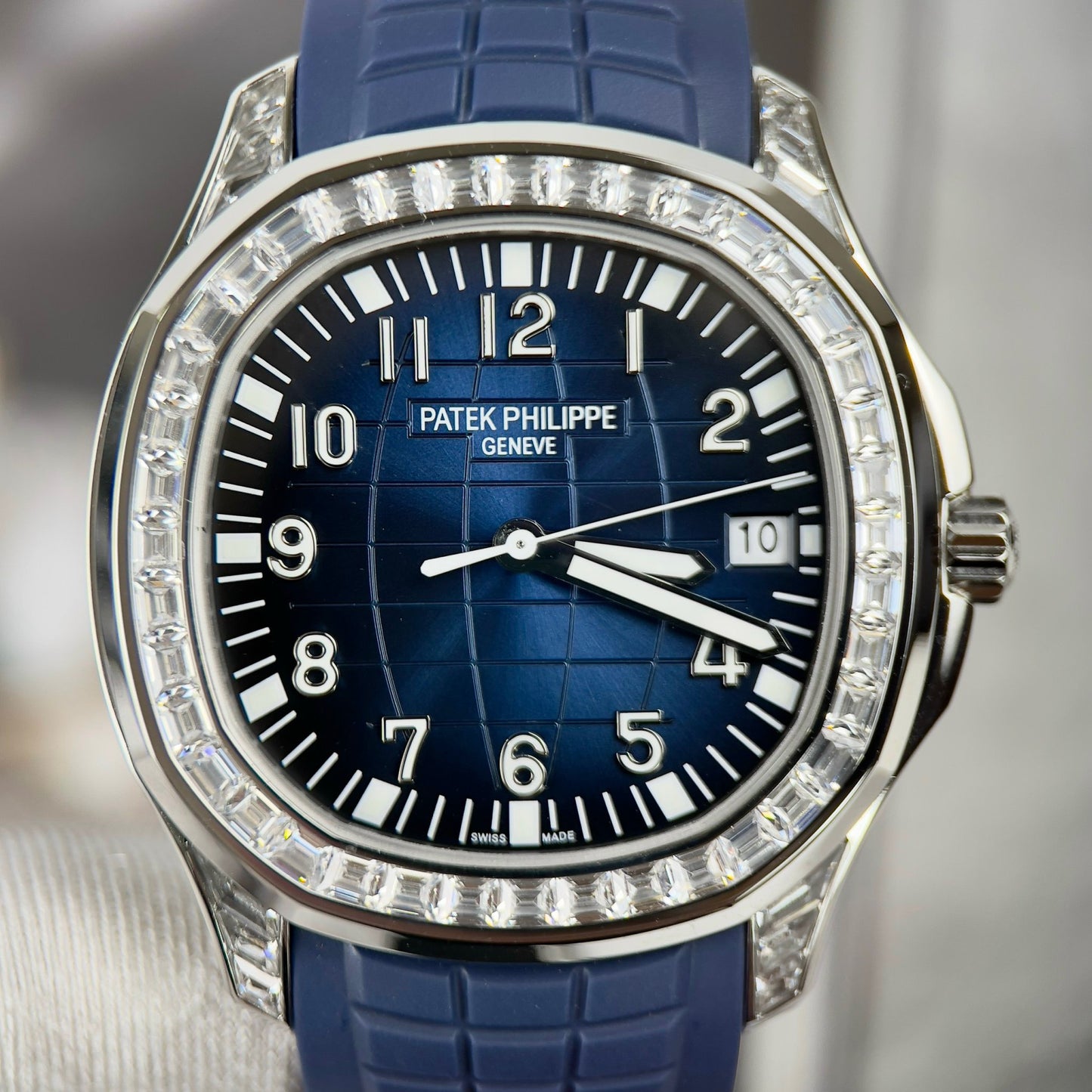 Patek Philippe Aquanaut 5168G-001 Best 1:1 Edition 3K Factory Custom Mossanite