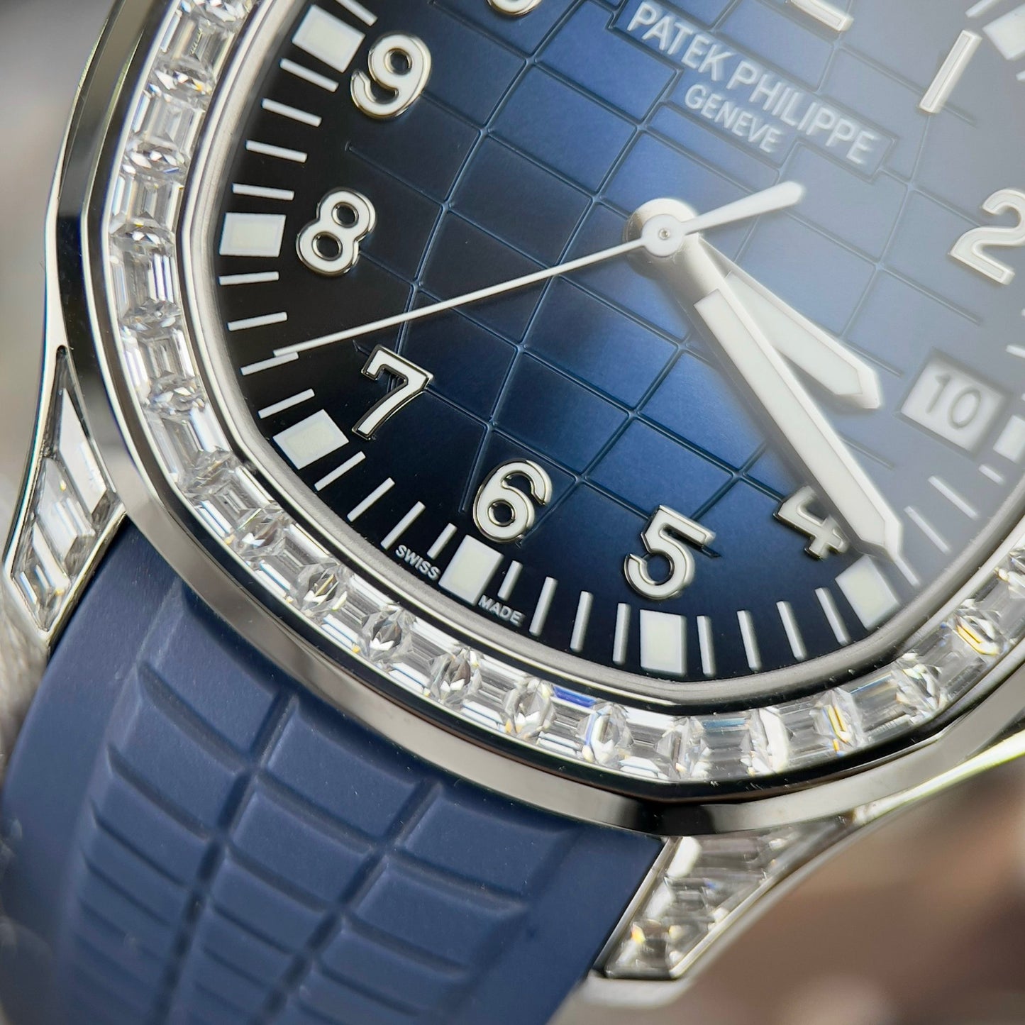 Patek Philippe Aquanaut 5168G-001 Best 1:1 Edition 3K Factory Custom Mossanite