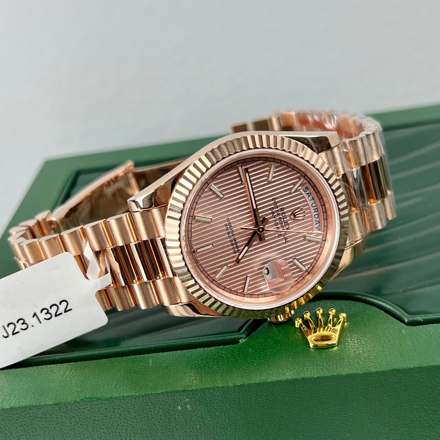 Rolex Oyster Day-Date 40 mm chodmip 228235 revêtu d'or rose 18 carats Meilleure édition 1:1 130 grammes