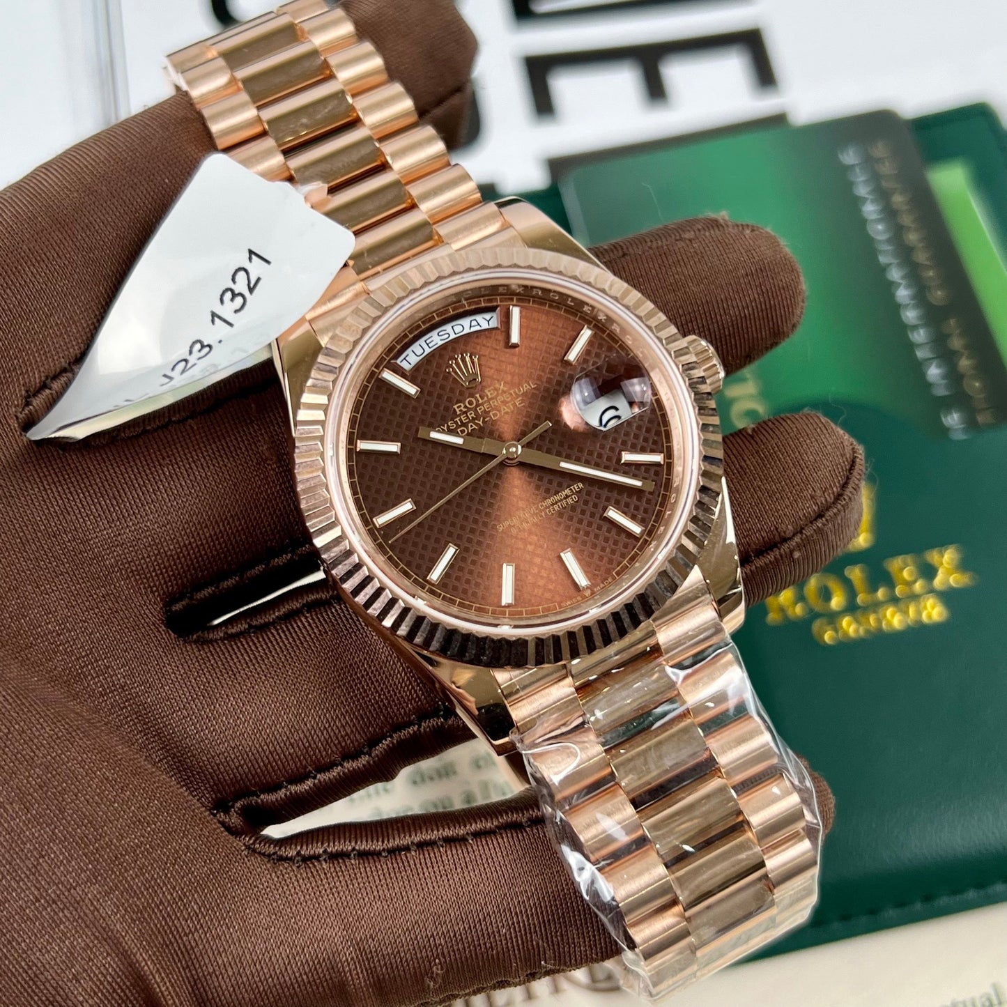 Rolex Day-Date 40 228235 chodmip Meilleure édition 1:1 revêtue d'or rose 18 carats 130 grammes