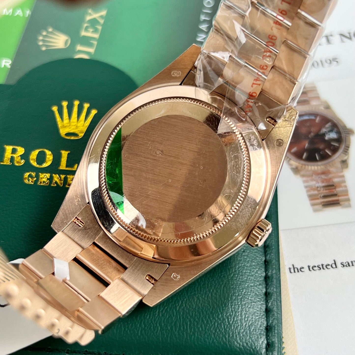 Rolex Day-Date 40 228235 chodmip Meilleure édition 1:1 revêtue d'or rose 18 carats 130 grammes