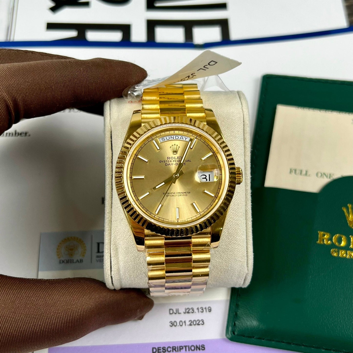 Rolex Day-Date 40 mm 228238-0003, beschichtetes 18-karätiges Gelbgold, beste 1:1-Edition, 130 Gramm