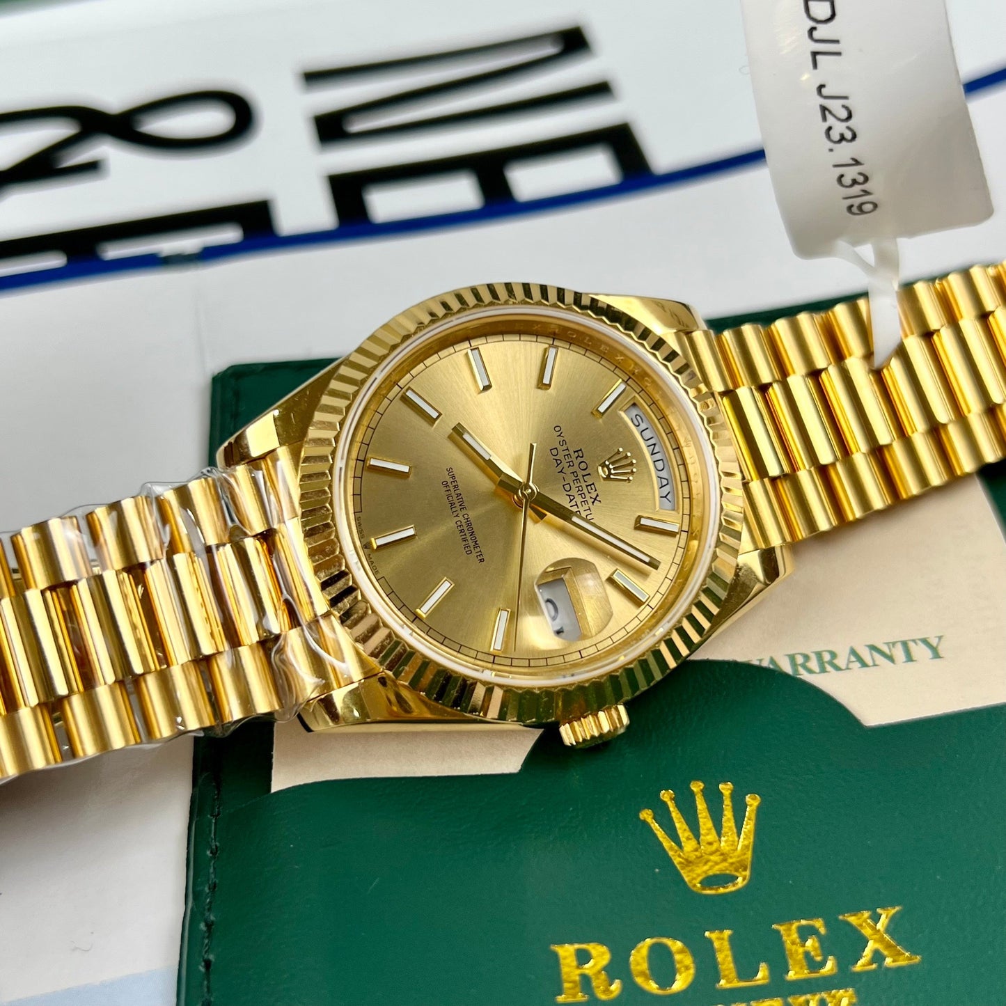 Rolex Day-Date 40 mm 228238-0003, beschichtetes 18-karätiges Gelbgold, beste 1:1-Edition, 130 Gramm