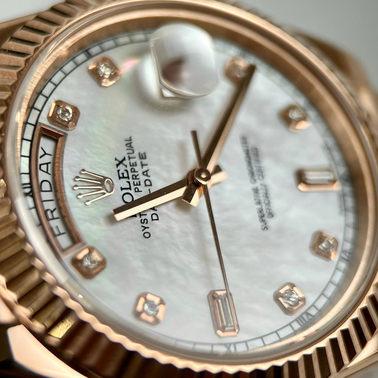 Rolex Day-Date 36 mm M128235-0029 Meilleure édition 1:1 revêtue d'or rose 18 carats 130 grammes