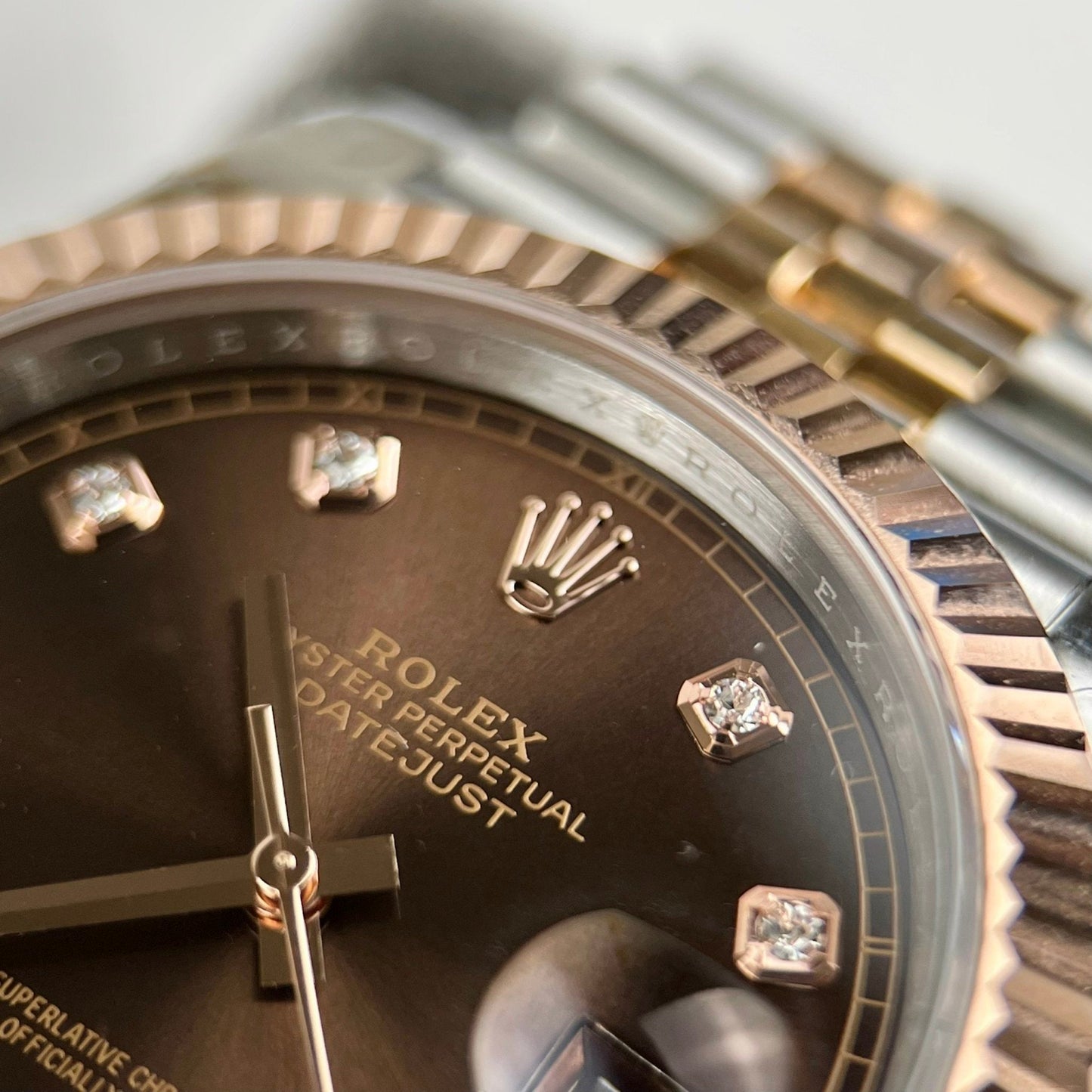 Rolex Datejust 41 mm 126331-0004 Cadran chocolat personnalisé en or 18 carats Meilleure édition 1:1