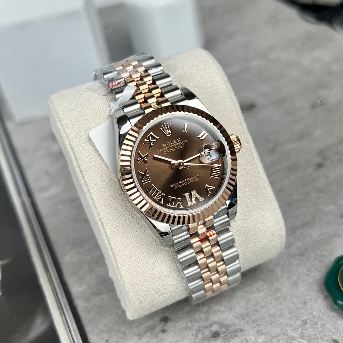 Rolex Datejust 31 Montre à cadran chocolat 178271 meilleure édition 1:1 en or rose recouvert de 18 carats GM