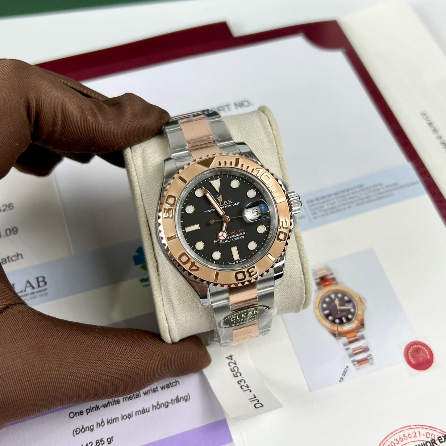 Rolex Yacht-Master 40 beschichtete 18-Karat-Everose-Gold-Oystersteel-Herrenuhr 116621-0002, beste 1:1-Edition