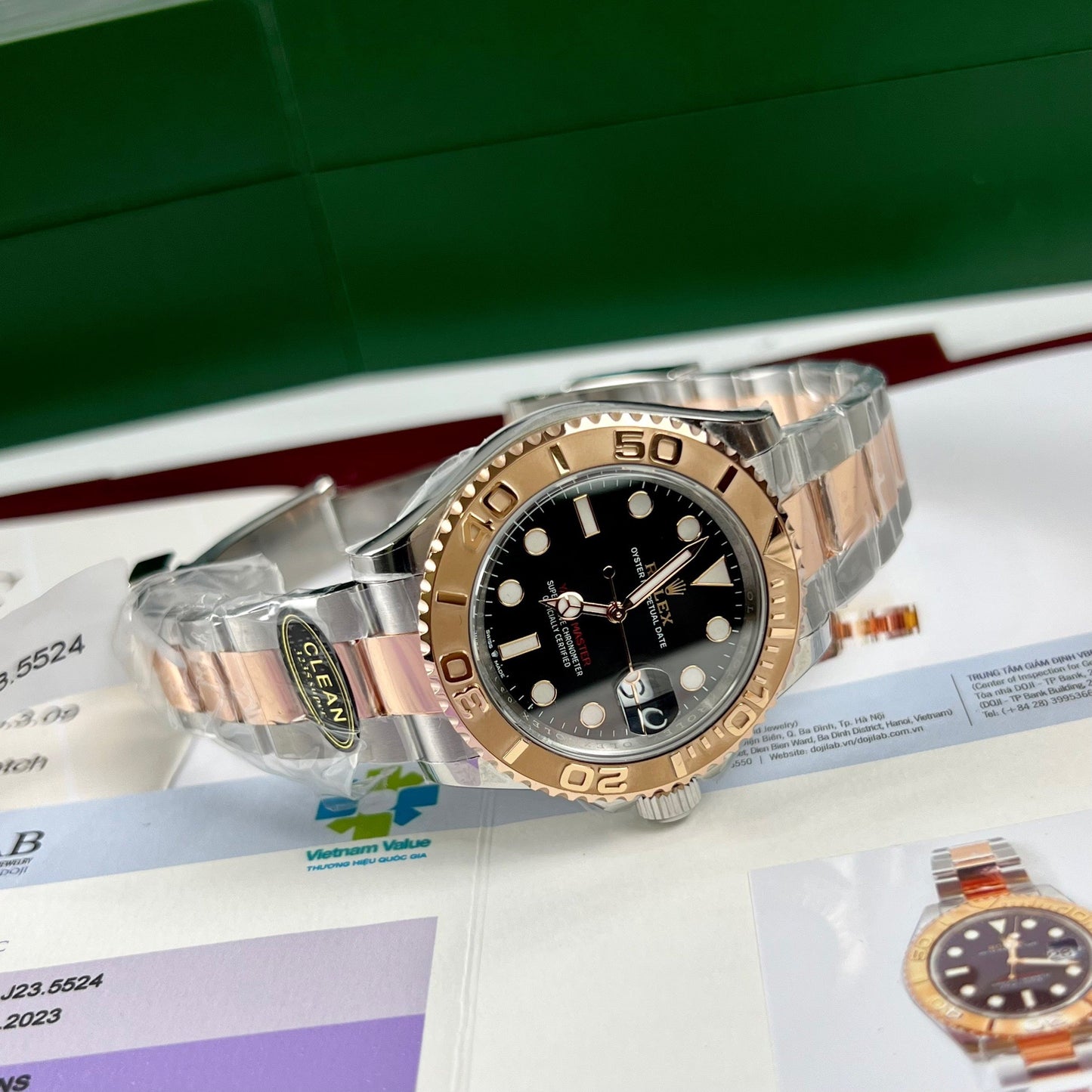 Rolex Yacht-Master 40 beschichtete 18-Karat-Everose-Gold-Oystersteel-Herrenuhr 116621-0002, beste 1:1-Edition