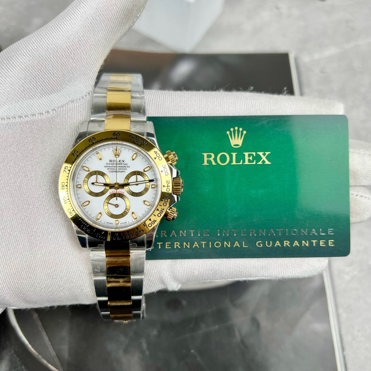 Rolex Cosmograph Daytona M116503-0001 1:1 Best Edition BT Factory, weißes Zifferblatt