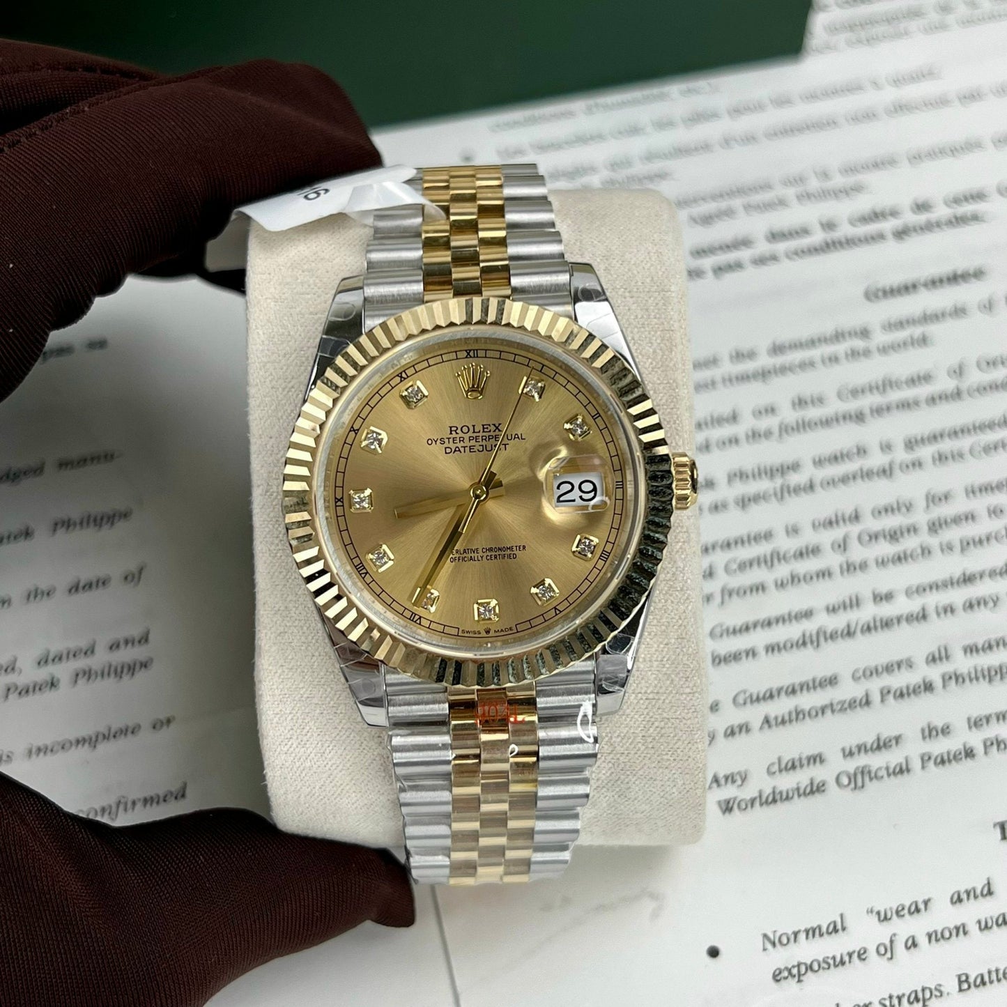 Rolex Datejust II 126333 41 mm Meilleure édition 1: 1 Or 18 carats rempli d'usine GM