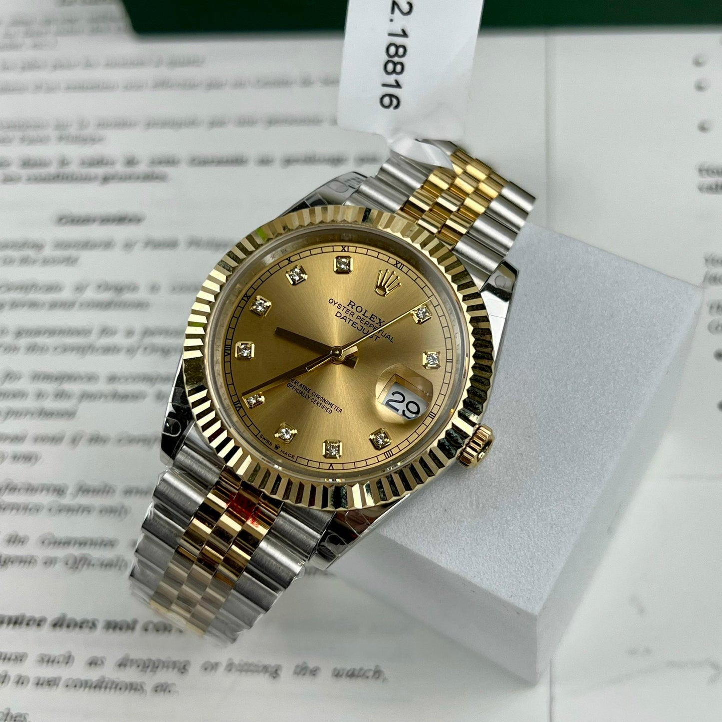 Rolex Datejust II 126333 41 mm Meilleure édition 1: 1 Or 18 carats rempli d'usine GM